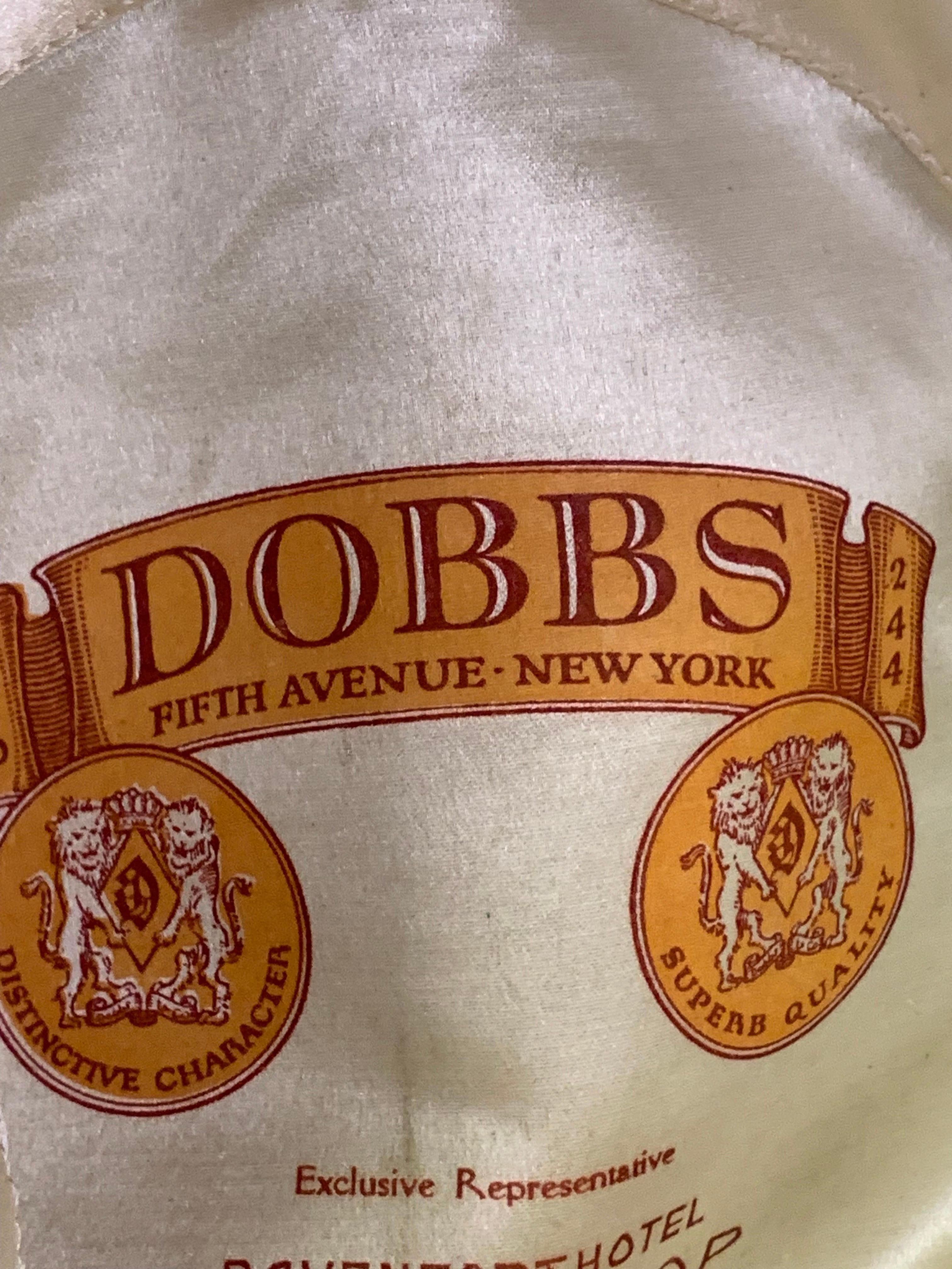 Fedora Dobbs Classic en feutre de mohair avec large bande de gros-grain  en vente 3