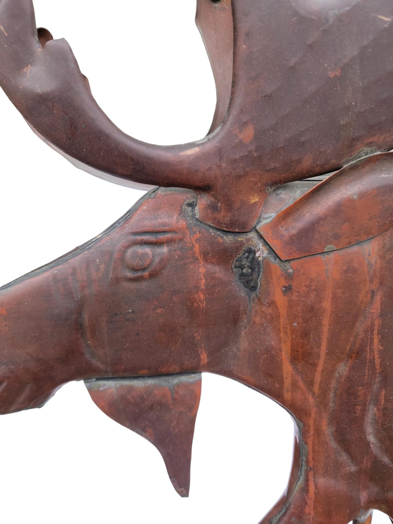 American Amazing Moose Copper Weather Vane from Maine