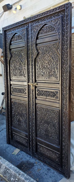 Amazing Moroccan Wooden Door All Carved, Kech
