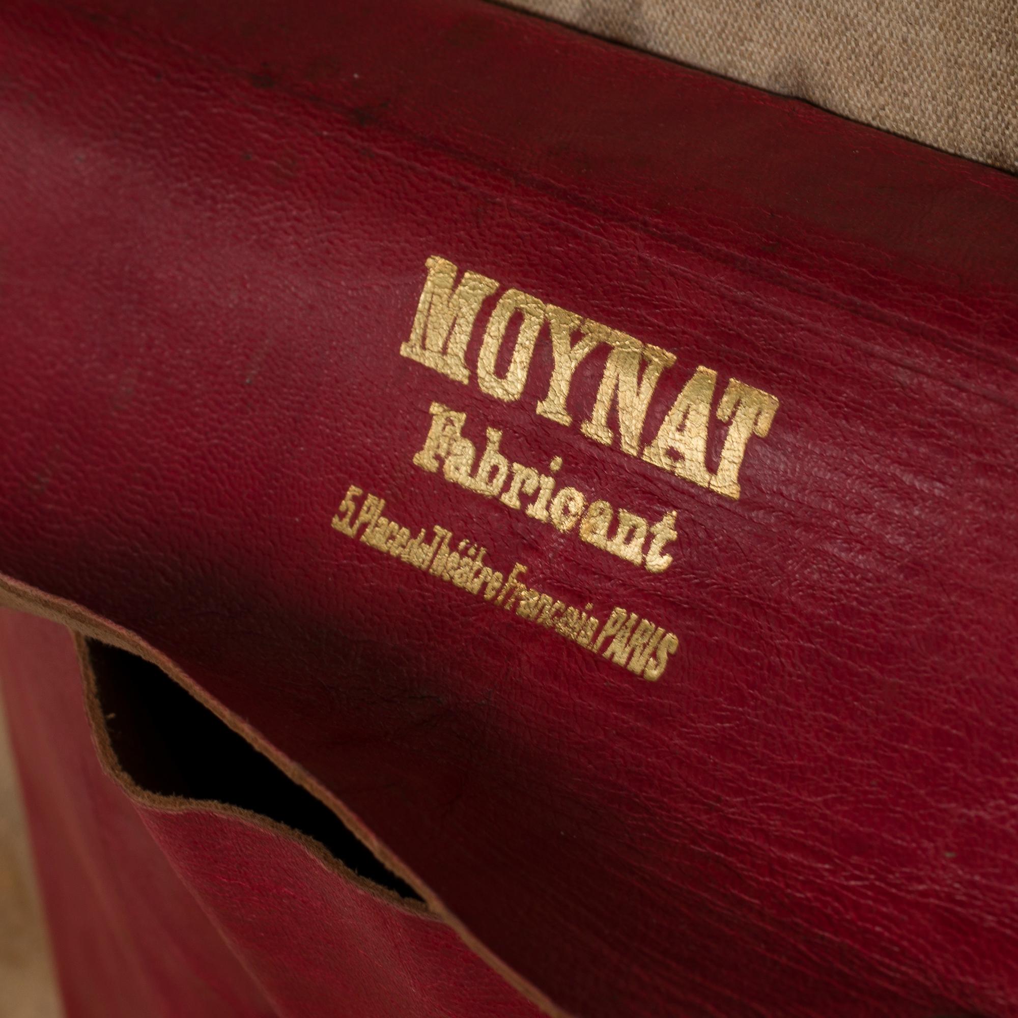 Amazing MOYNAT Cabin Trunk in beige canvas and leather In Good Condition In Paris, IDF