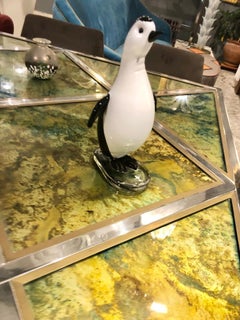 Erstaunliche Penguin-Skulptur aus Murano-Kunstglas, 1980