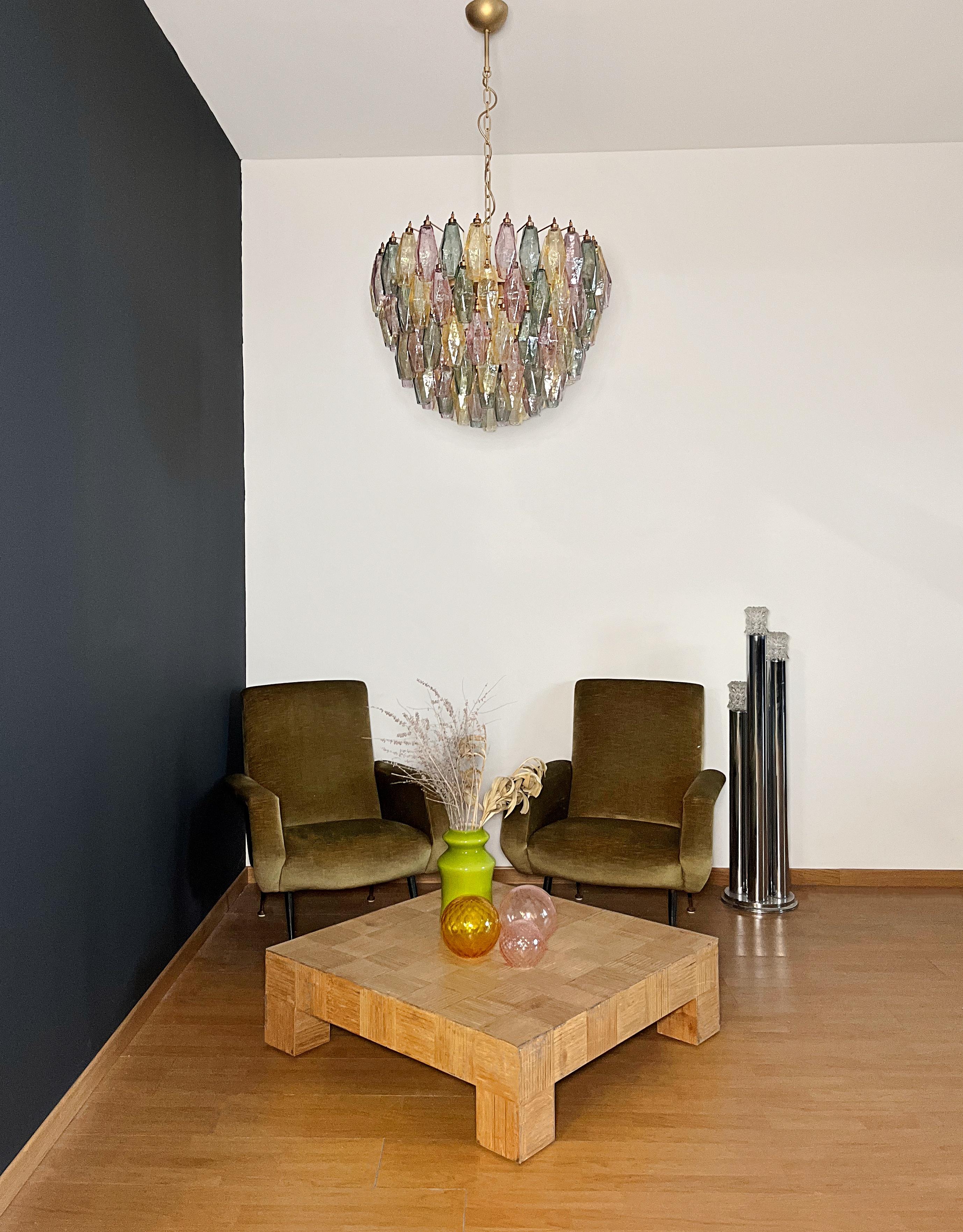 It sounds like you have a stunning piece of art with that Italian pendant light! The combination of 111 multicolored Murano glasses and a gold and brass structure creates a truly elegant aesthetic. Here's a quick summary of its features:
Weight of