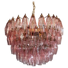 Amazing Murano glass Candelier – 111 pink poliedri