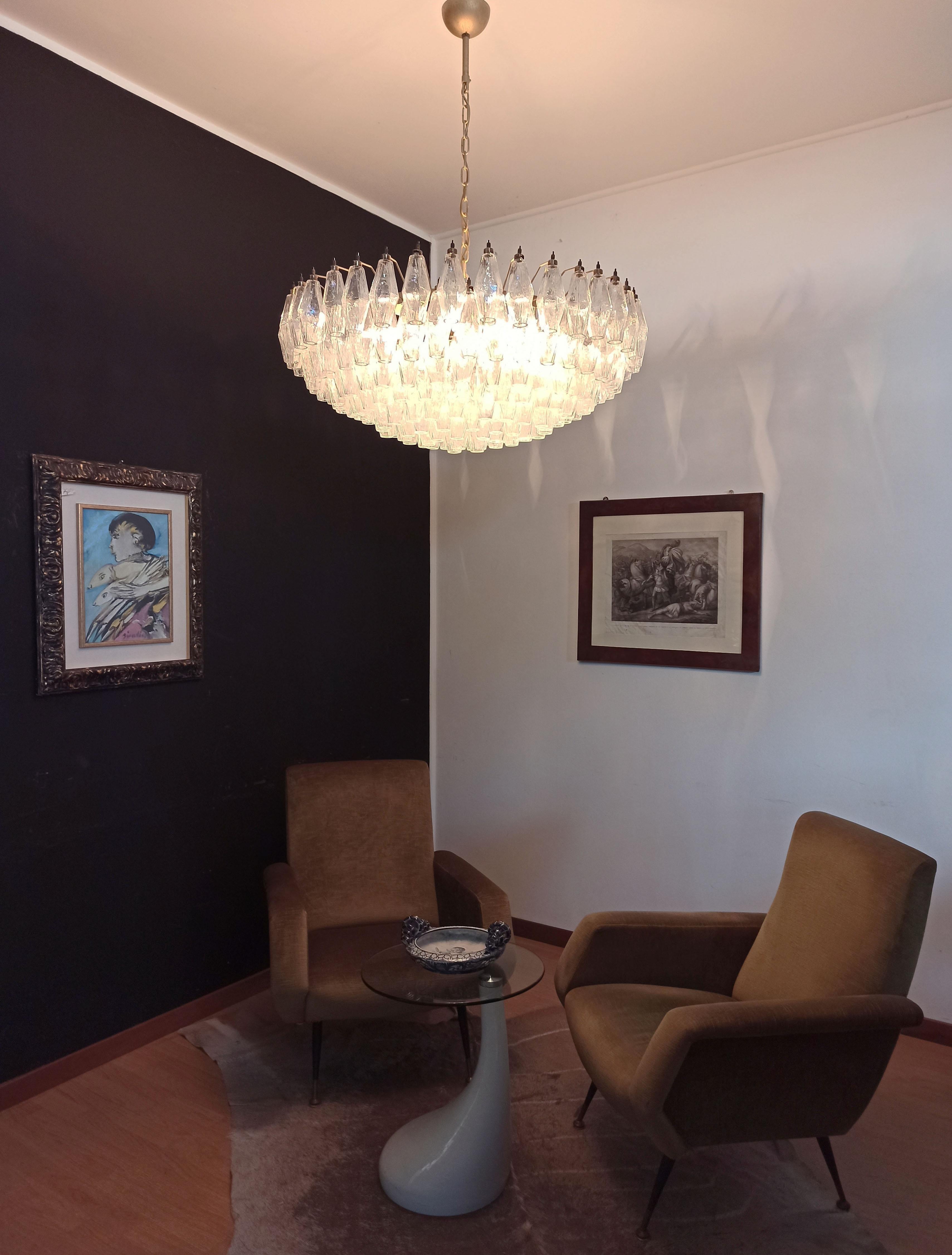 Incredibile candeliere in vetro di Murano, 185 vetri iridescenti in vendita 4