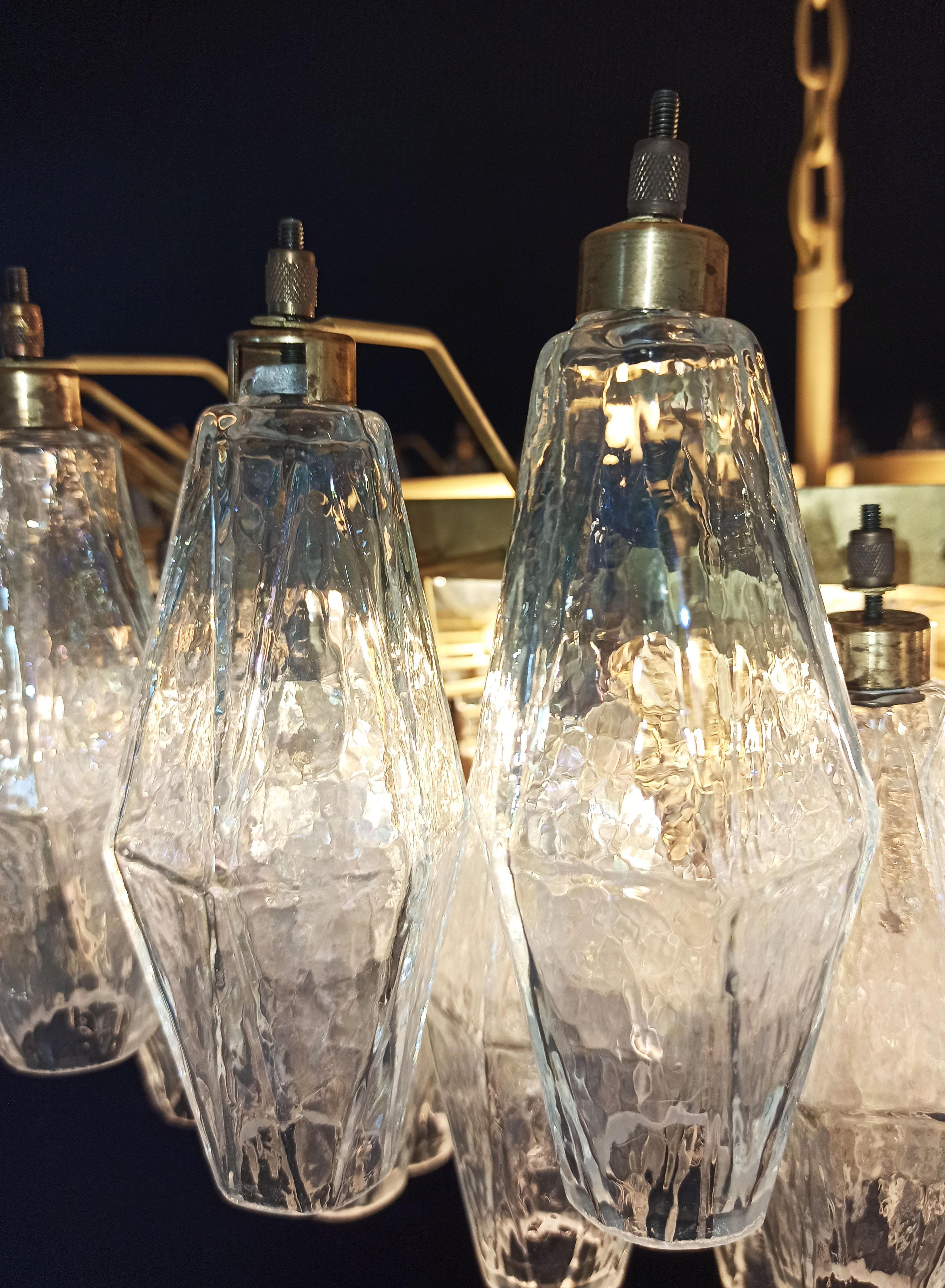 Incredibile candeliere in vetro di Murano, 185 vetri iridescenti in vendita 5
