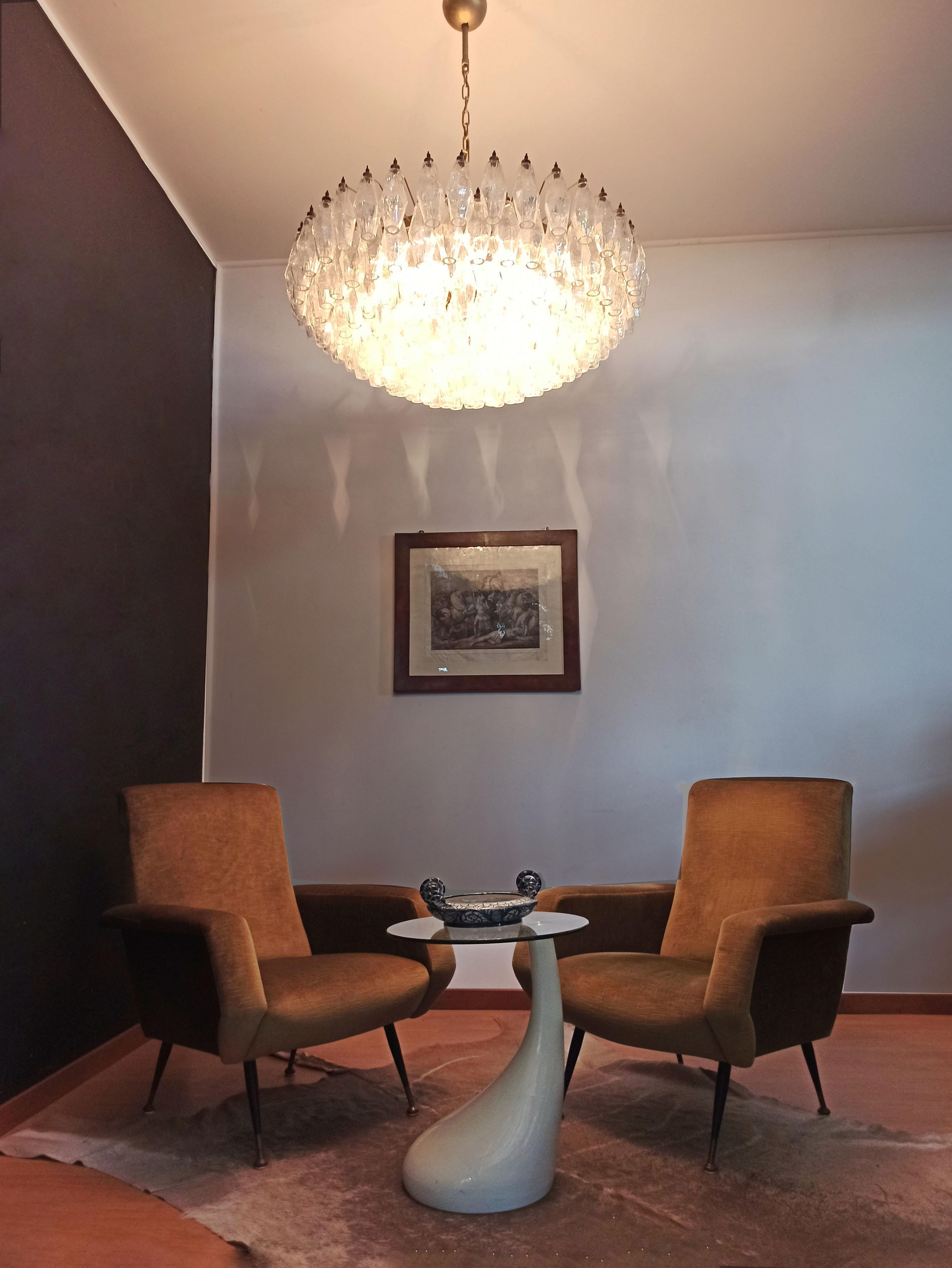 Incredibile candeliere in vetro di Murano, 185 vetri iridescenti in vendita 6