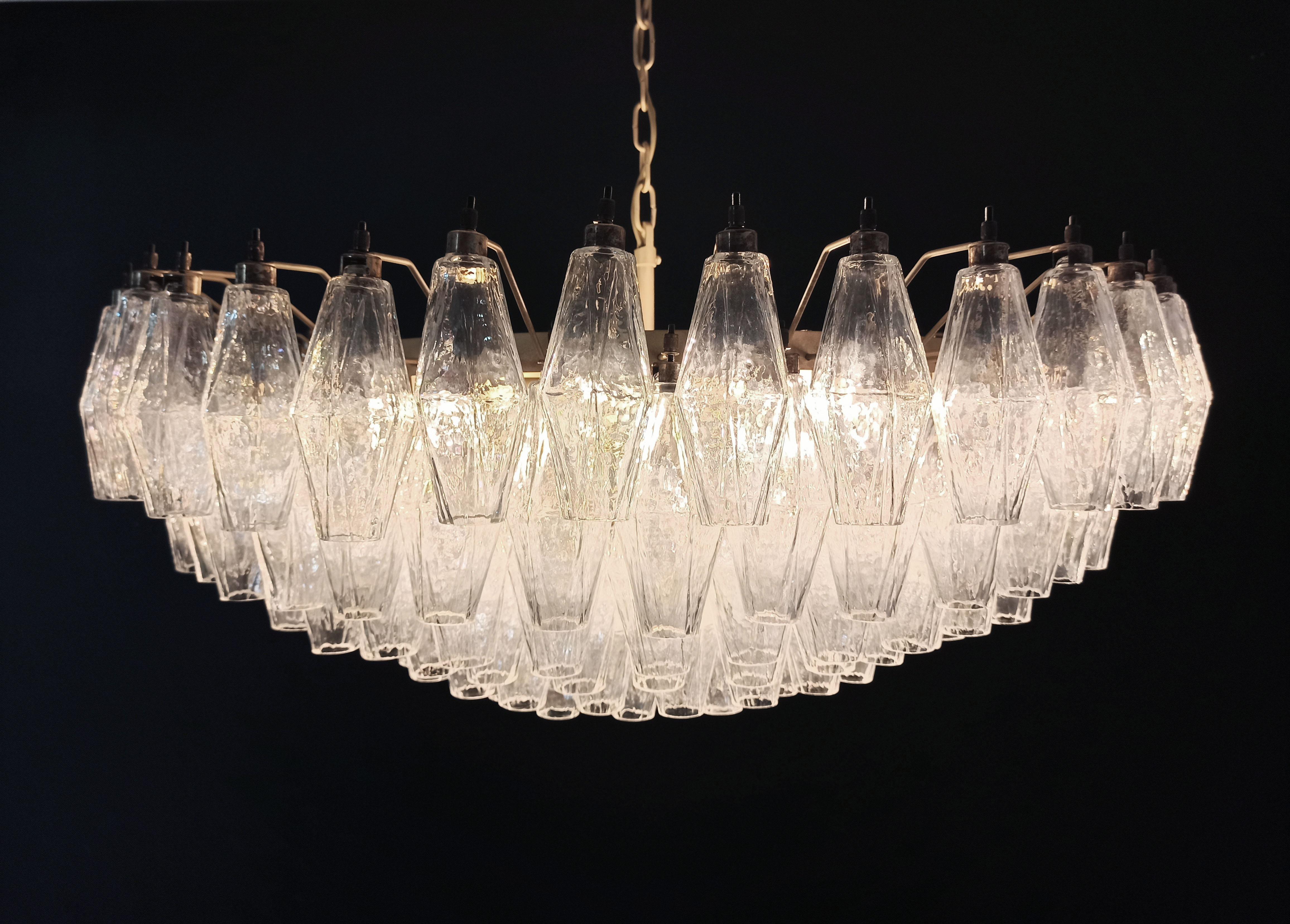 Amazing Murano Glass Candelier, 185 Iridescent Glasses 9