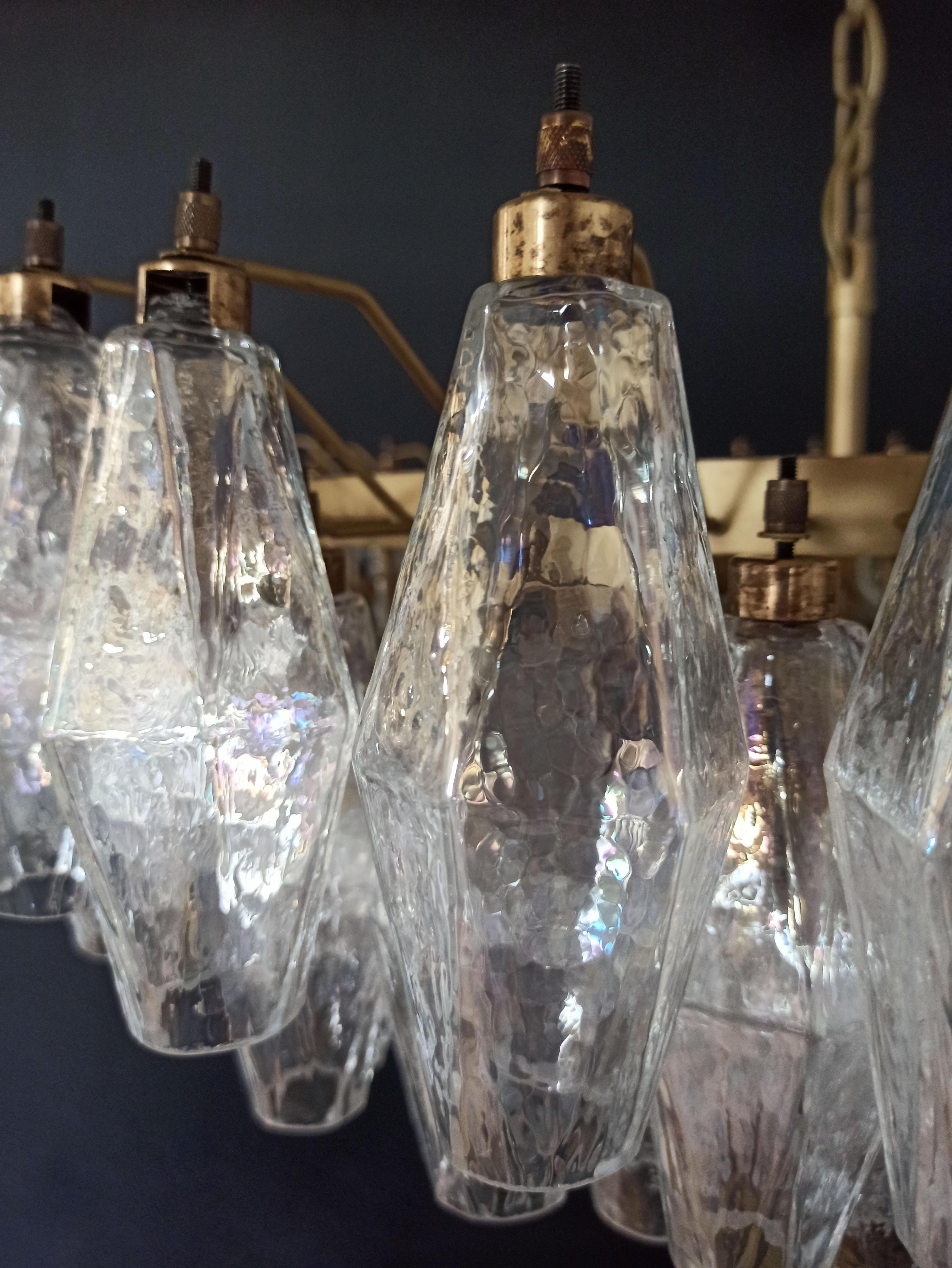Incredibile candeliere in vetro di Murano, 185 vetri iridescenti in vendita 9