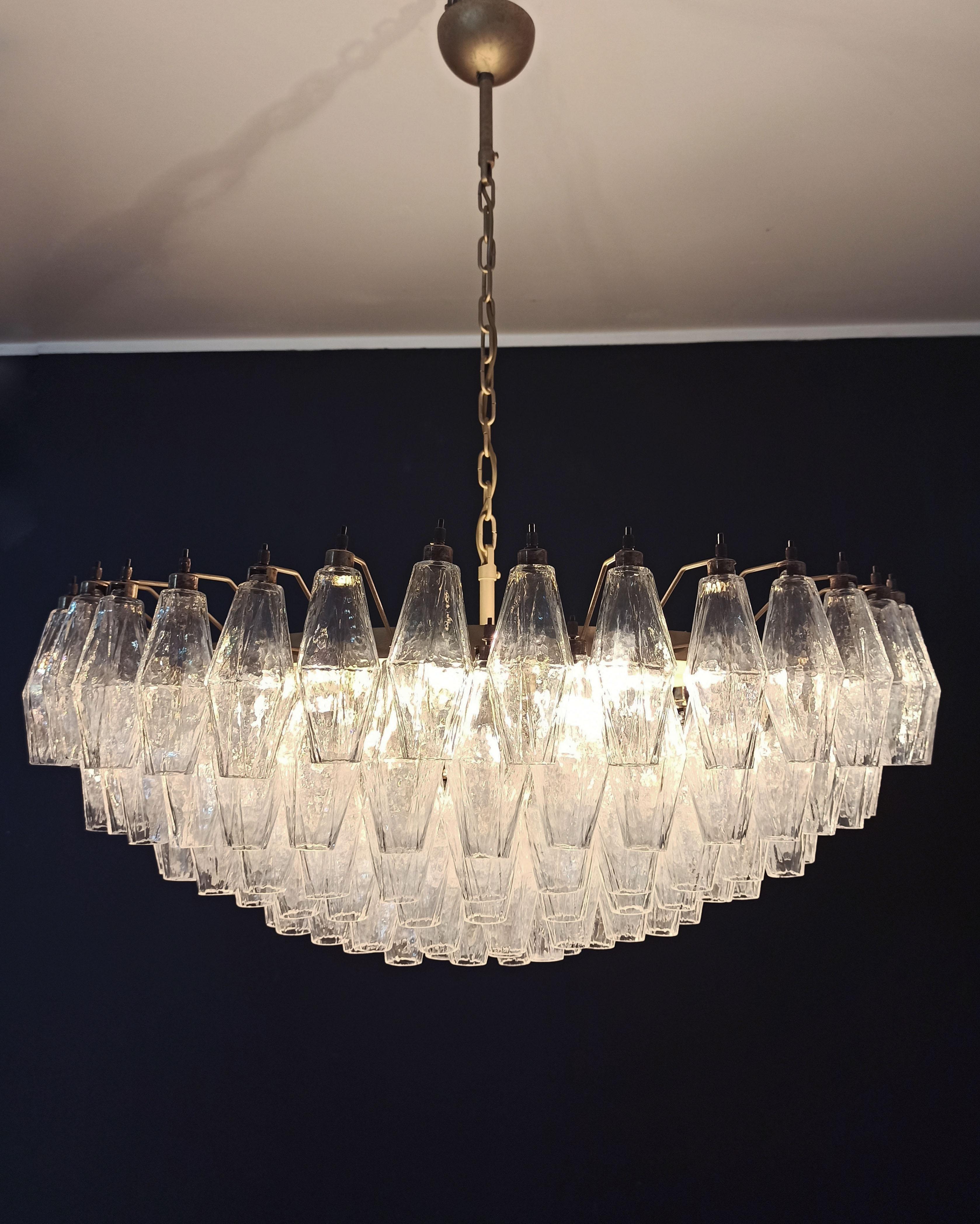Incredibile candeliere in vetro di Murano, 185 vetri iridescenti in vendita 12