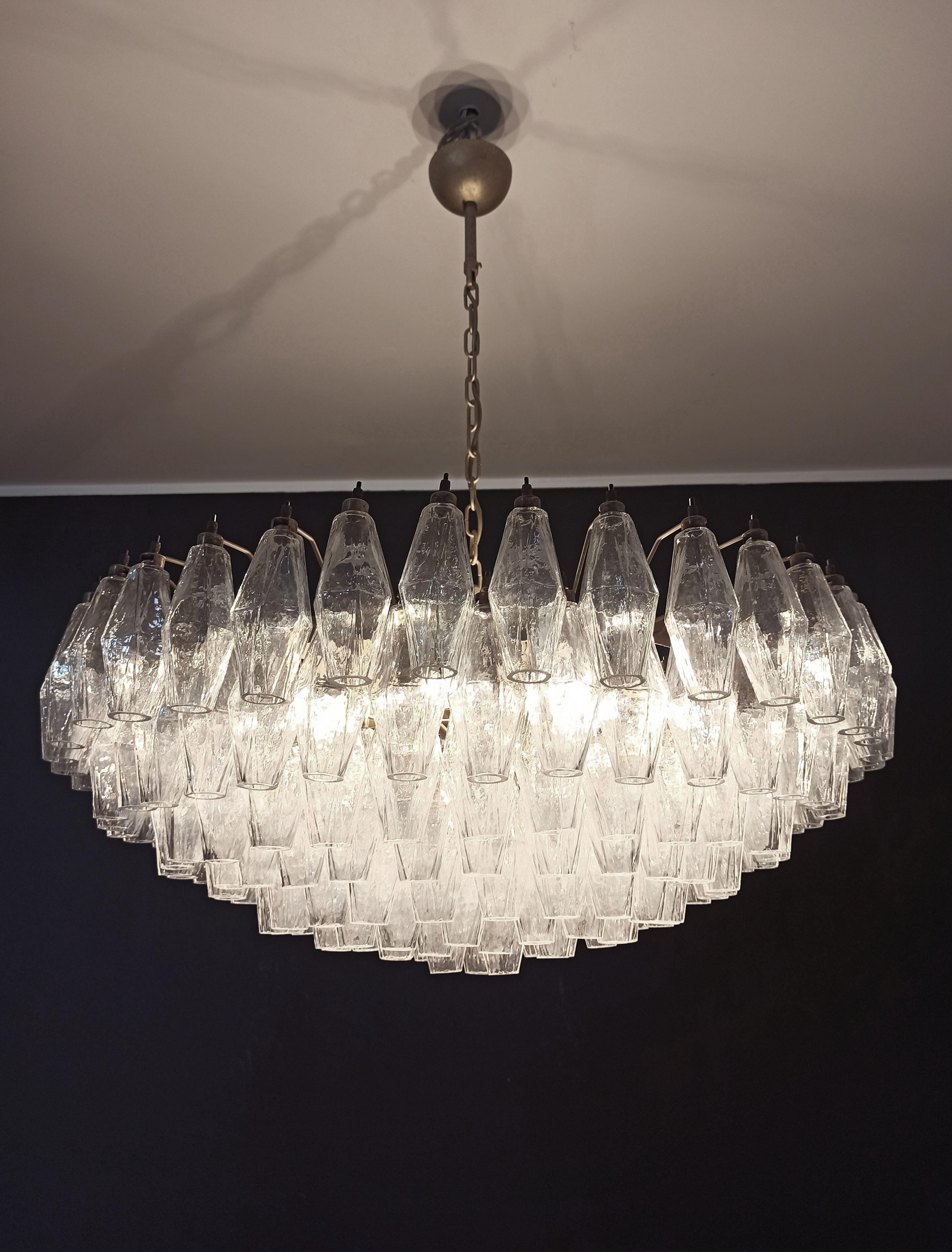 Incredibile candeliere in vetro di Murano, 185 vetri iridescenti in vendita 13