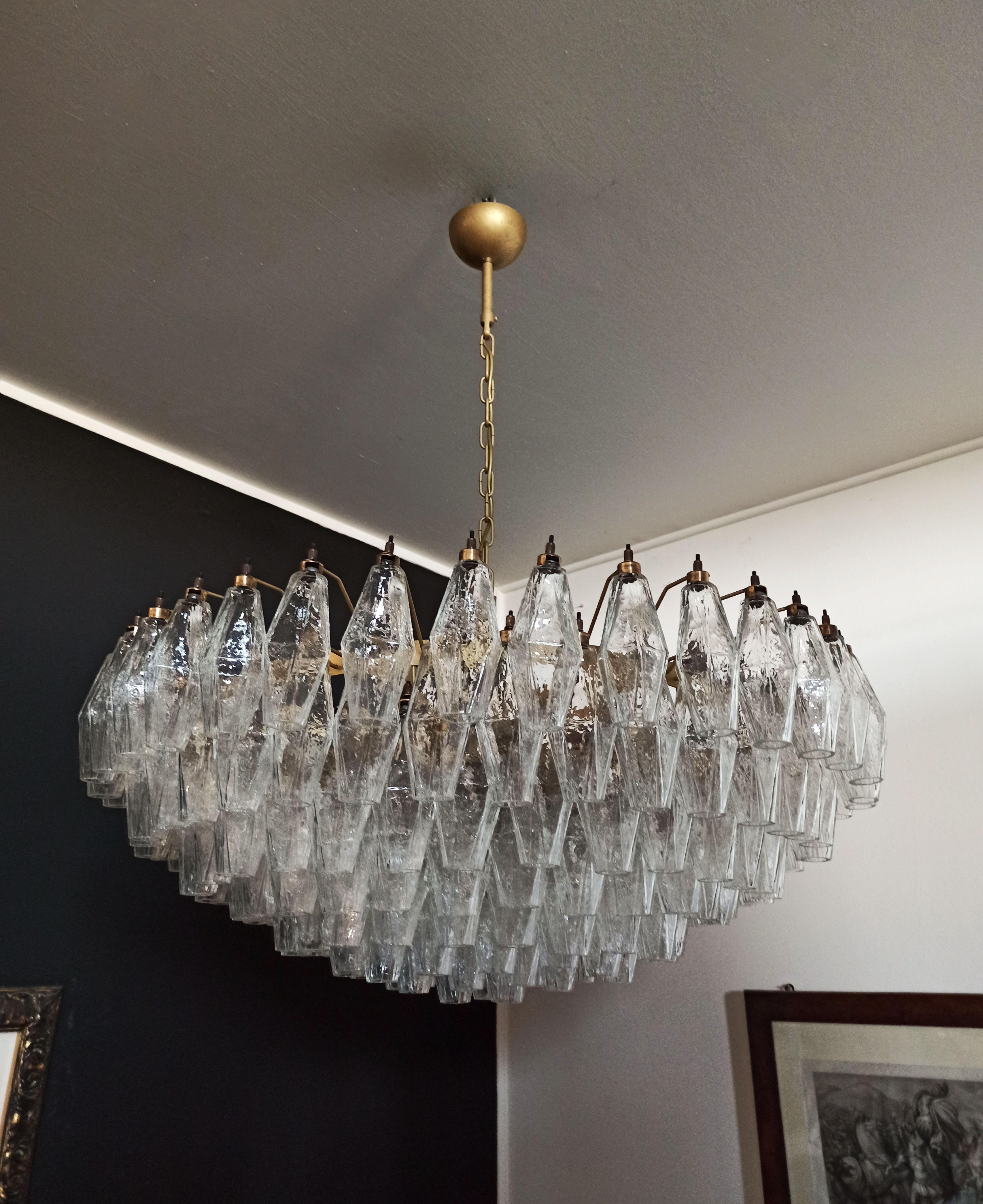 Amazing Murano glass Candelier - 185 poliedri For Sale 2