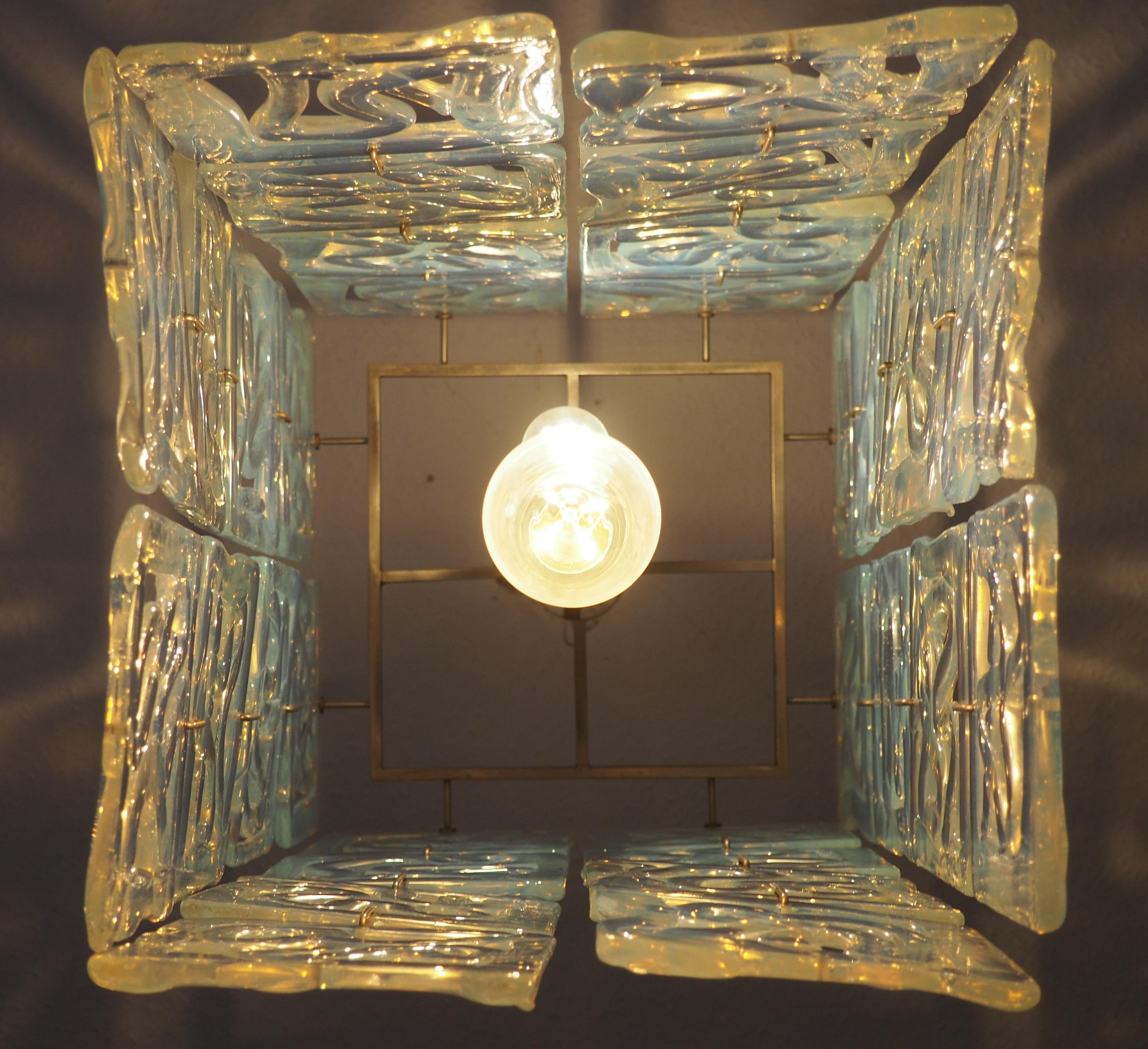Amazing Murano Glass Chandelier Attr. to Carlo Nason for Mazzega:: 1960s en vente 9