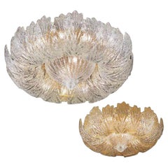 Amazing Murano Glass Leave Flush Mount or Ceiling Lights