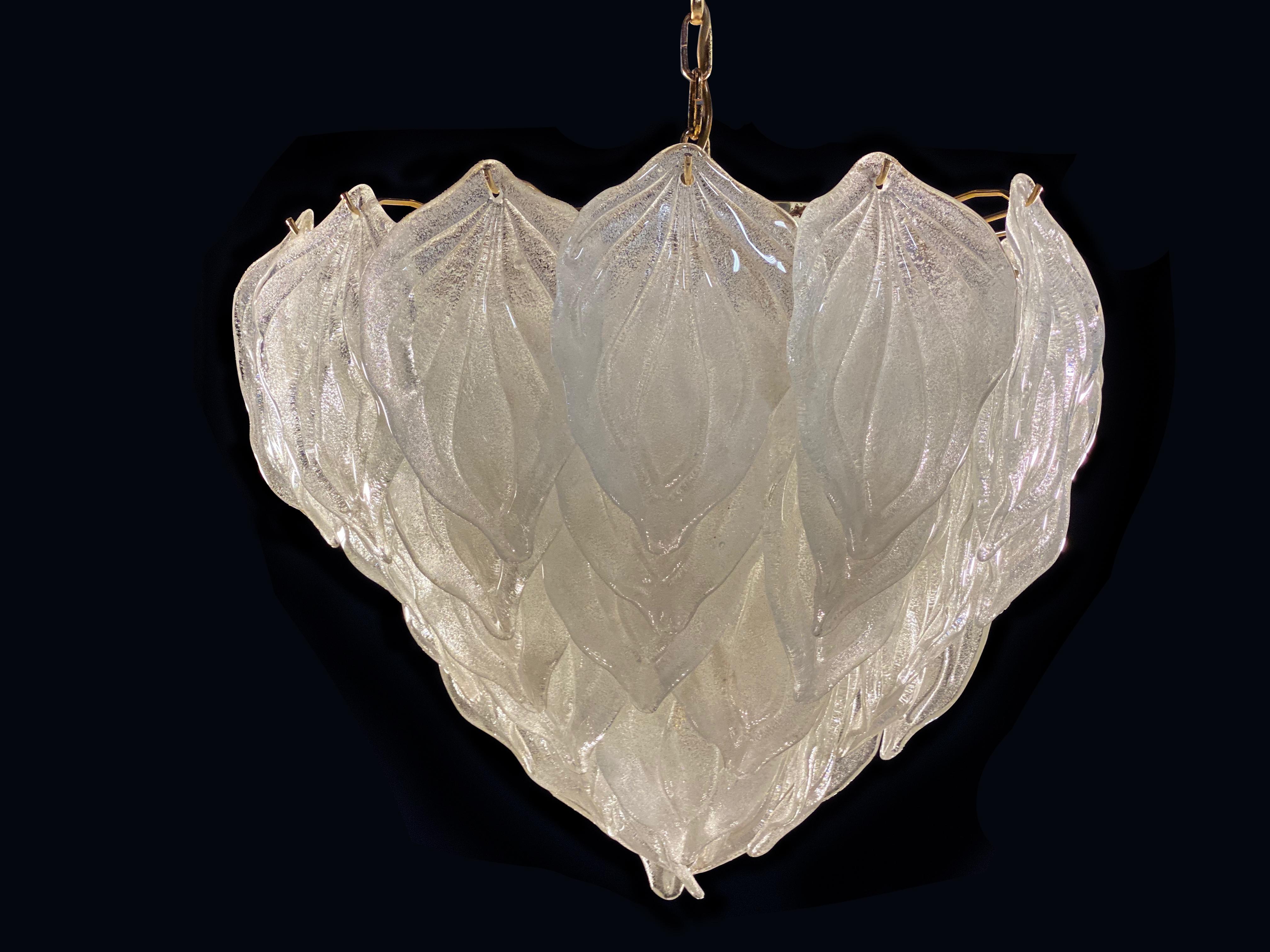 Metal Amazing Murano Polar Ice Chandelier, Murano, 1970