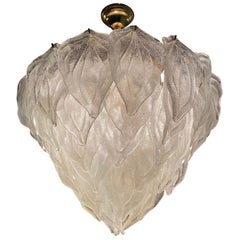 Amazing Murano Polar Ice Chandelier, Murano, 1970