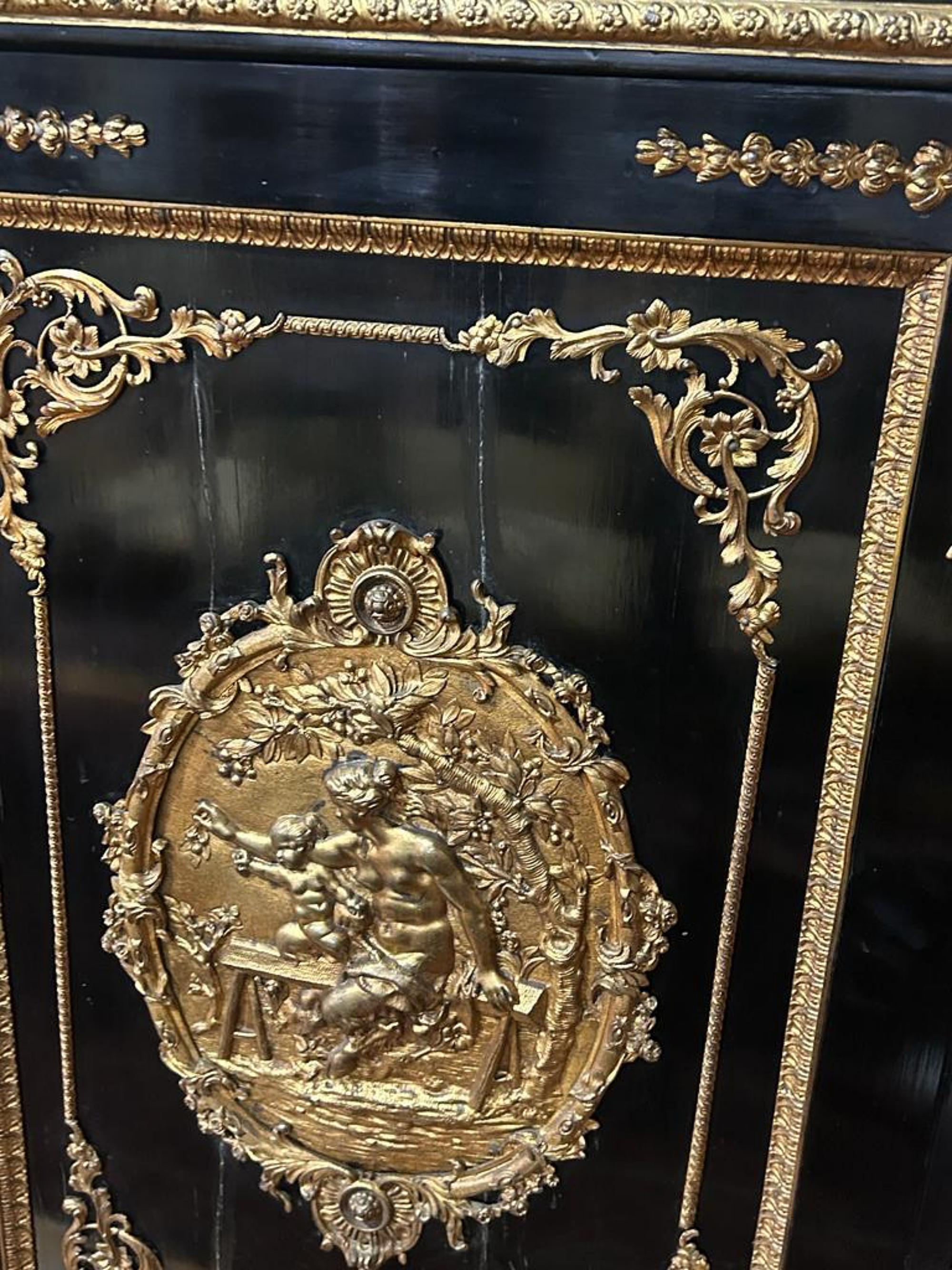 French AMAZING NAPOLEON III CABINET 19th Century For Sale