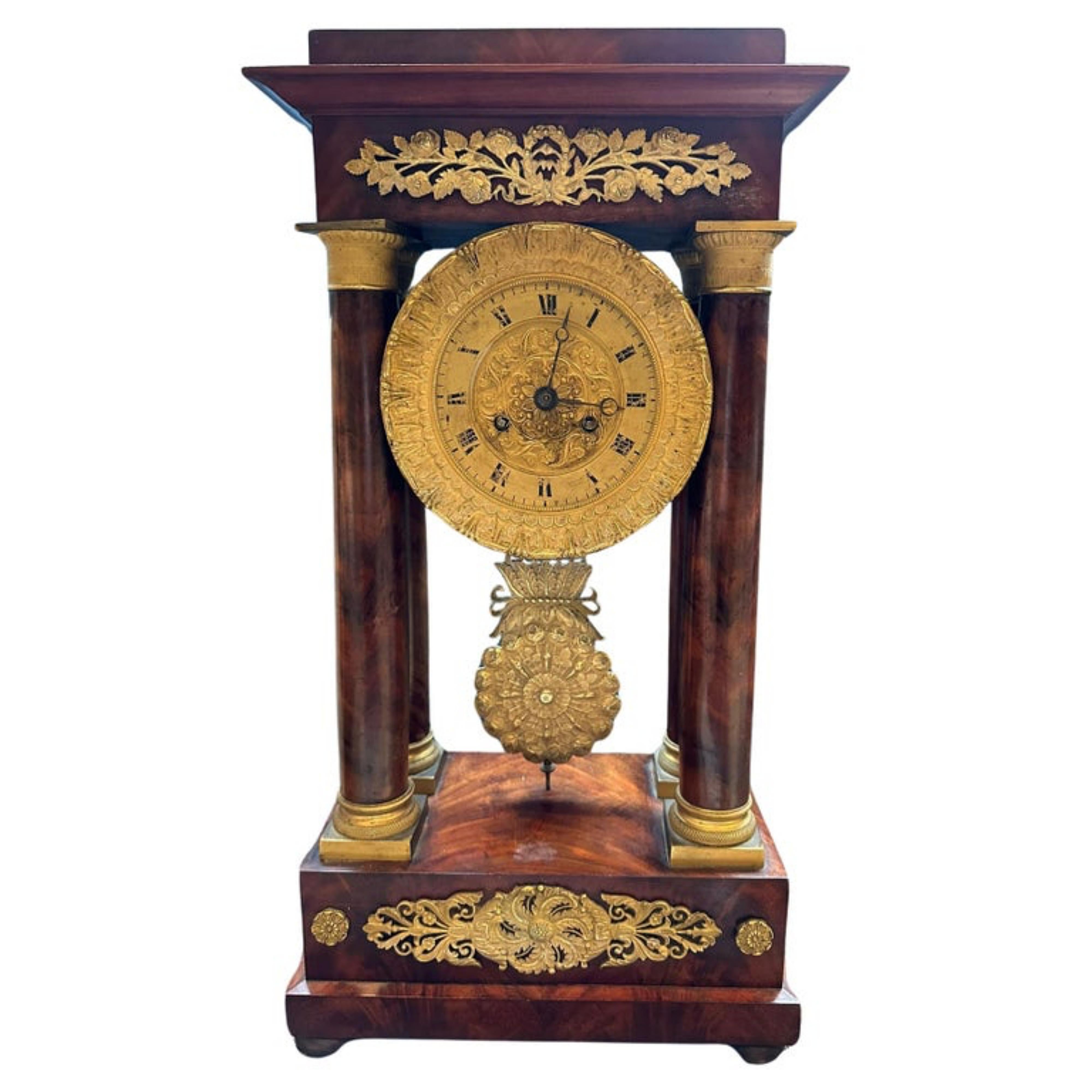 Amazing Napoleon III Clock Empire French 19th Century For Sale 3
