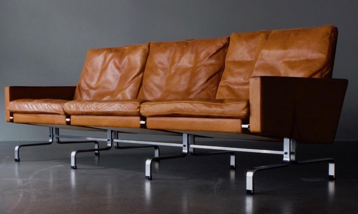 Amazing Natural Leather Pk31 Sofa Set 3+1+1 with Amazing Patina 11