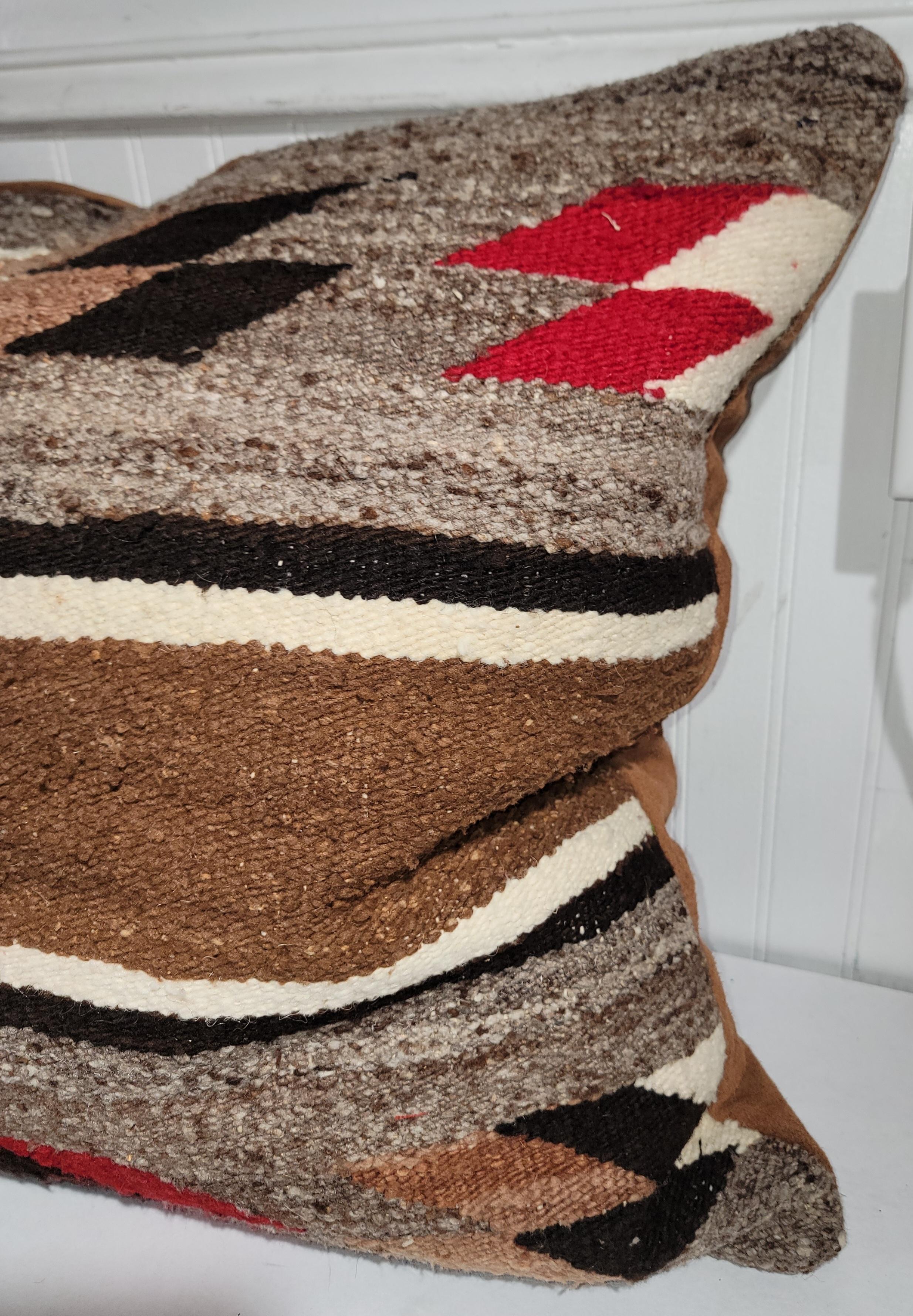 Navajo asombroso  Tejido indio / Lg.  Almohada de cojín Adirondack en venta