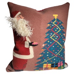 Amazing Navajo Santa Christmas Weaving Pillow