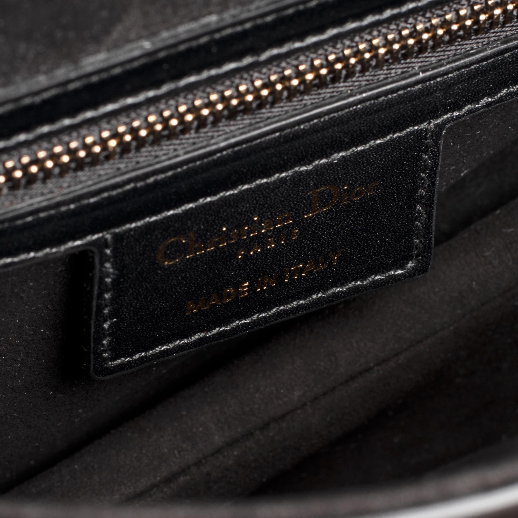 Amazing NEW Christian Dior Saddle bag in box black calfskin, golden hardware 3