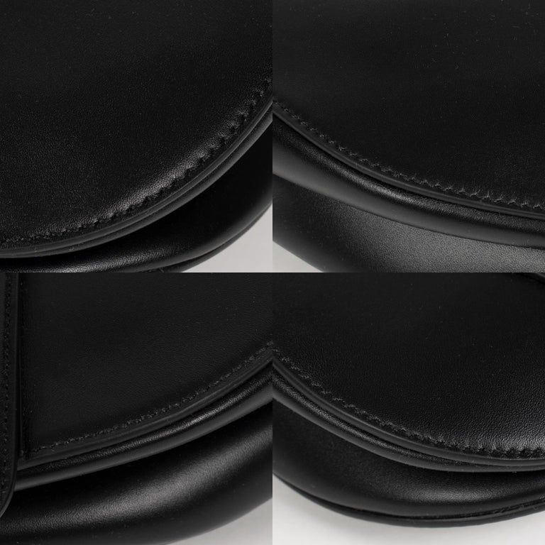 Amazing NEW Christian Dior Saddle bag in box black calfskin, golden