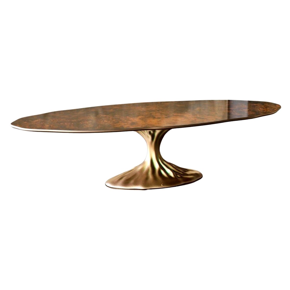 High Class Table Design Amazing New Design Dinner Table Walnut Root Top For Sale at 1stDibs