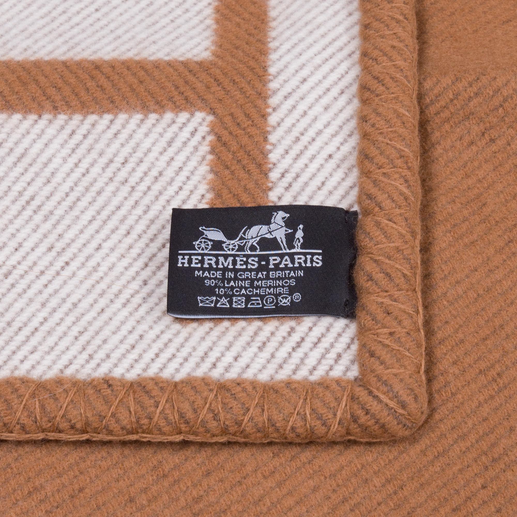 Amazing New Hermès Avalon Plaid in  Merino Wool and Cashmere 1