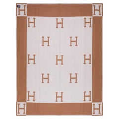 Incroyable Nouveau Hermès Avalon Plaid en  Laine mérinos et cachemire