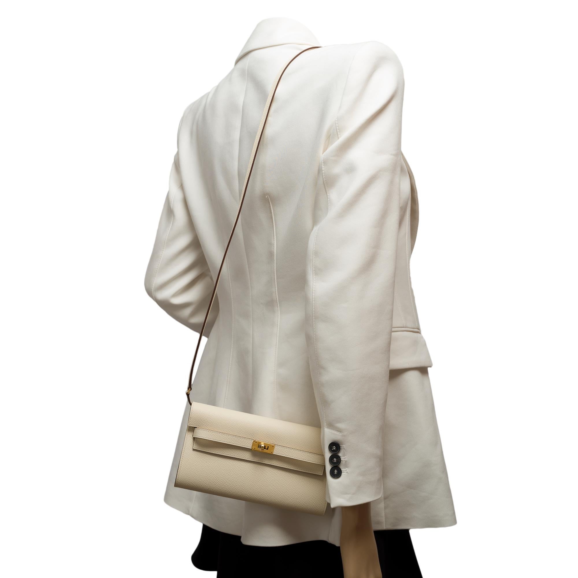 Amazing New Hermès Kelly To Go  in Nata/ Sesame epsom leather,  GHW 8