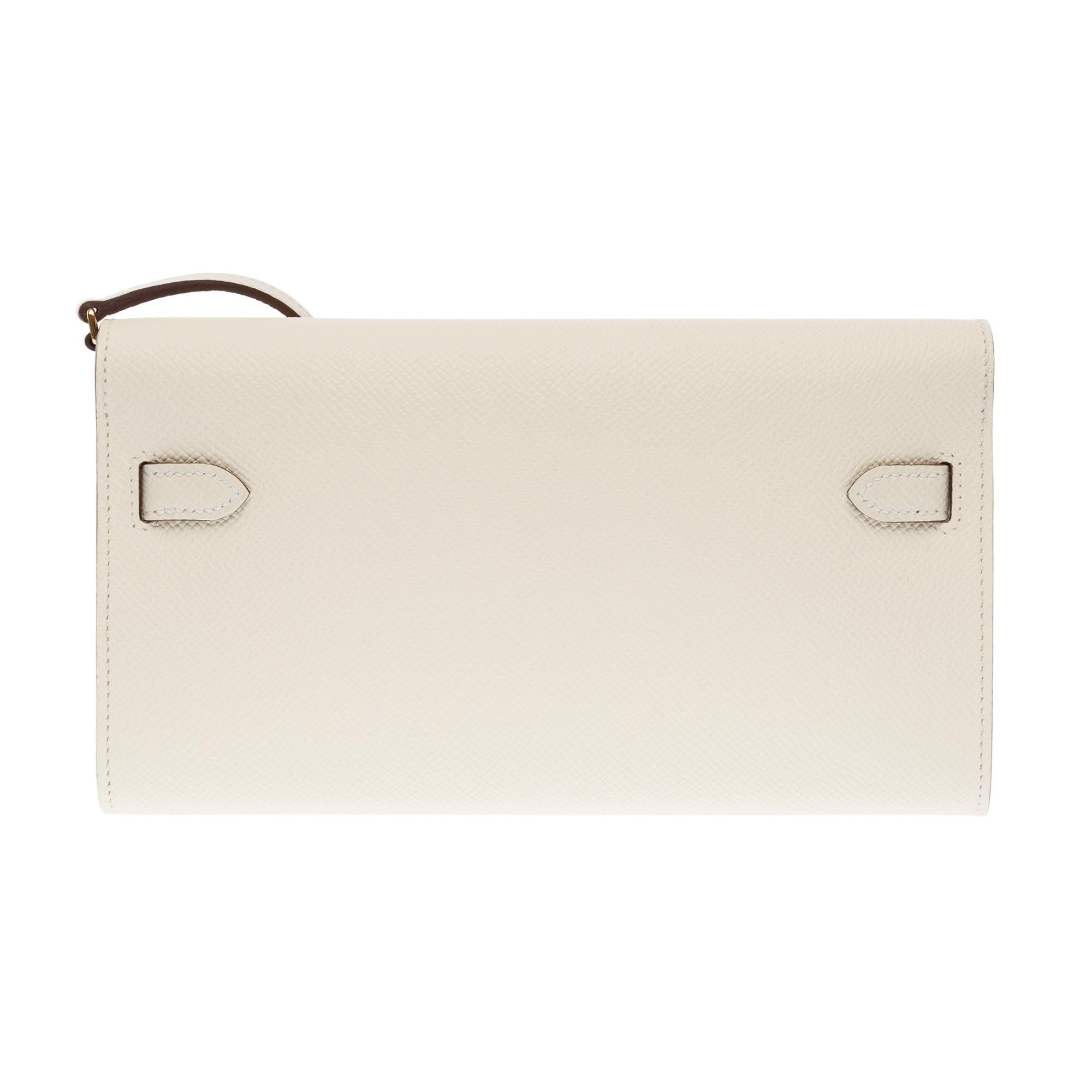Women's Amazing New Hermès Kelly To Go  in Nata/ Sesame epsom leather,  GHW