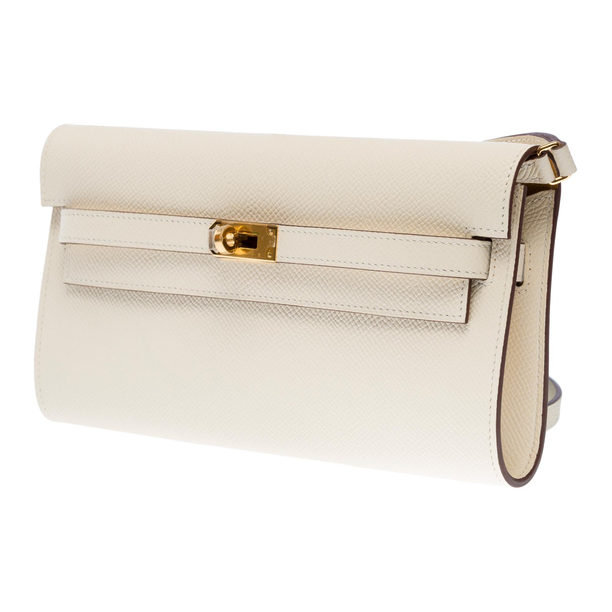 Amazing New Hermès Kelly To Go  in Nata/ Sesame epsom leather,  GHW 1