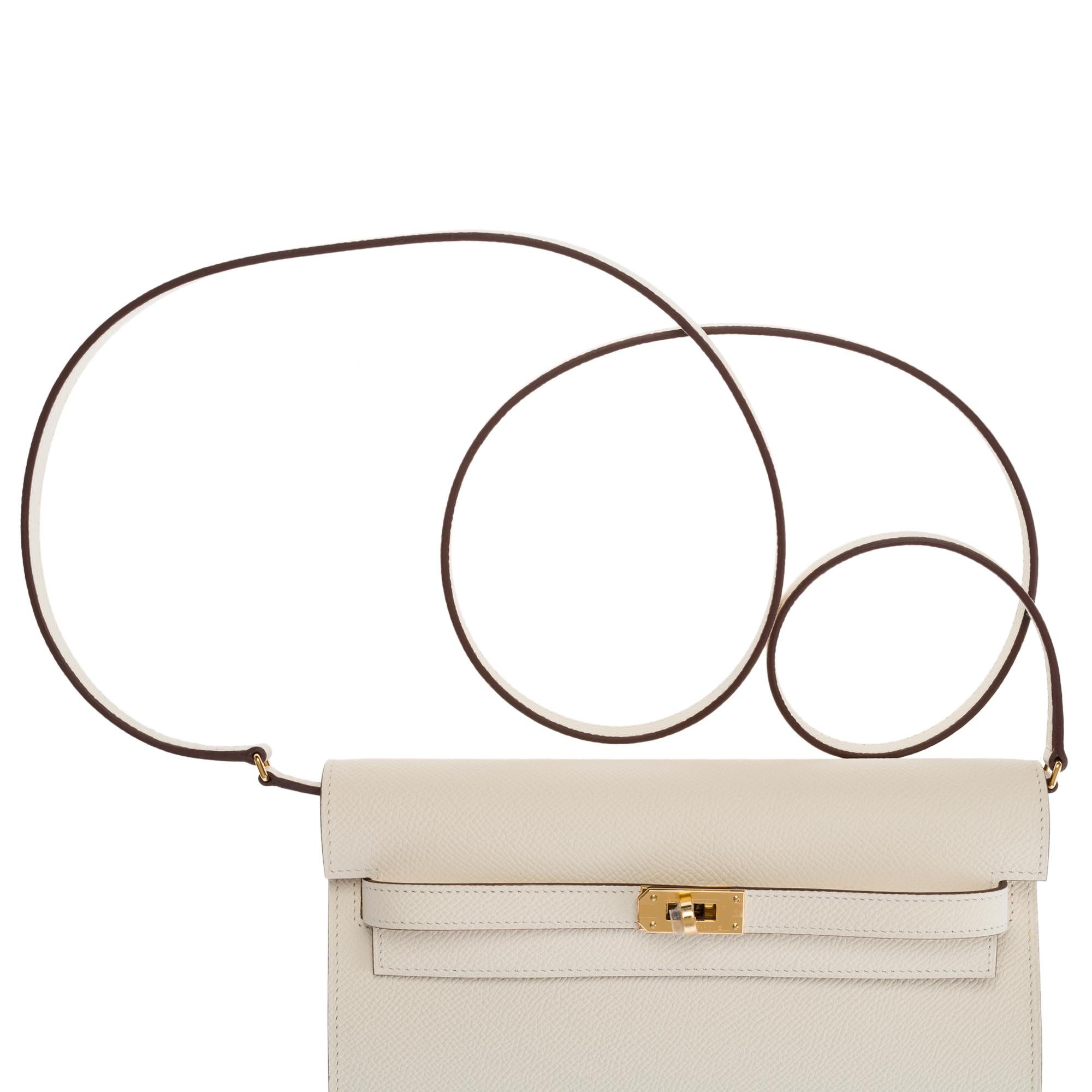 Amazing New Hermès Kelly To Go  in Nata/ Sesame epsom leather,  GHW 5