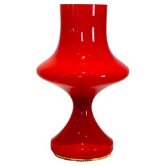 Amazing Orange Opaline Glass Table Lamp by Štepán Tabery, 1960s