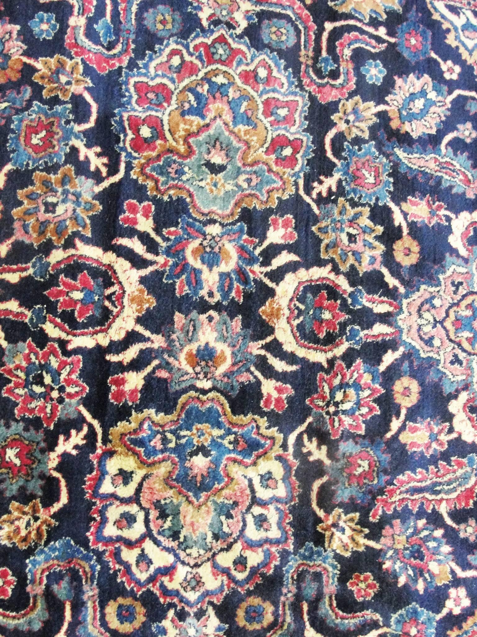 Wool Amazing Oversize Antique Persian Kerman Carpet For Sale