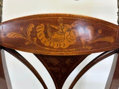 Amazing Pair of Early 19th Century Baltic Mahogany Eagle Motif Side Chairs