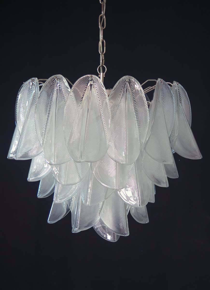 Amazing Pair of Italian Chandeliers, Murano, 1970s 5