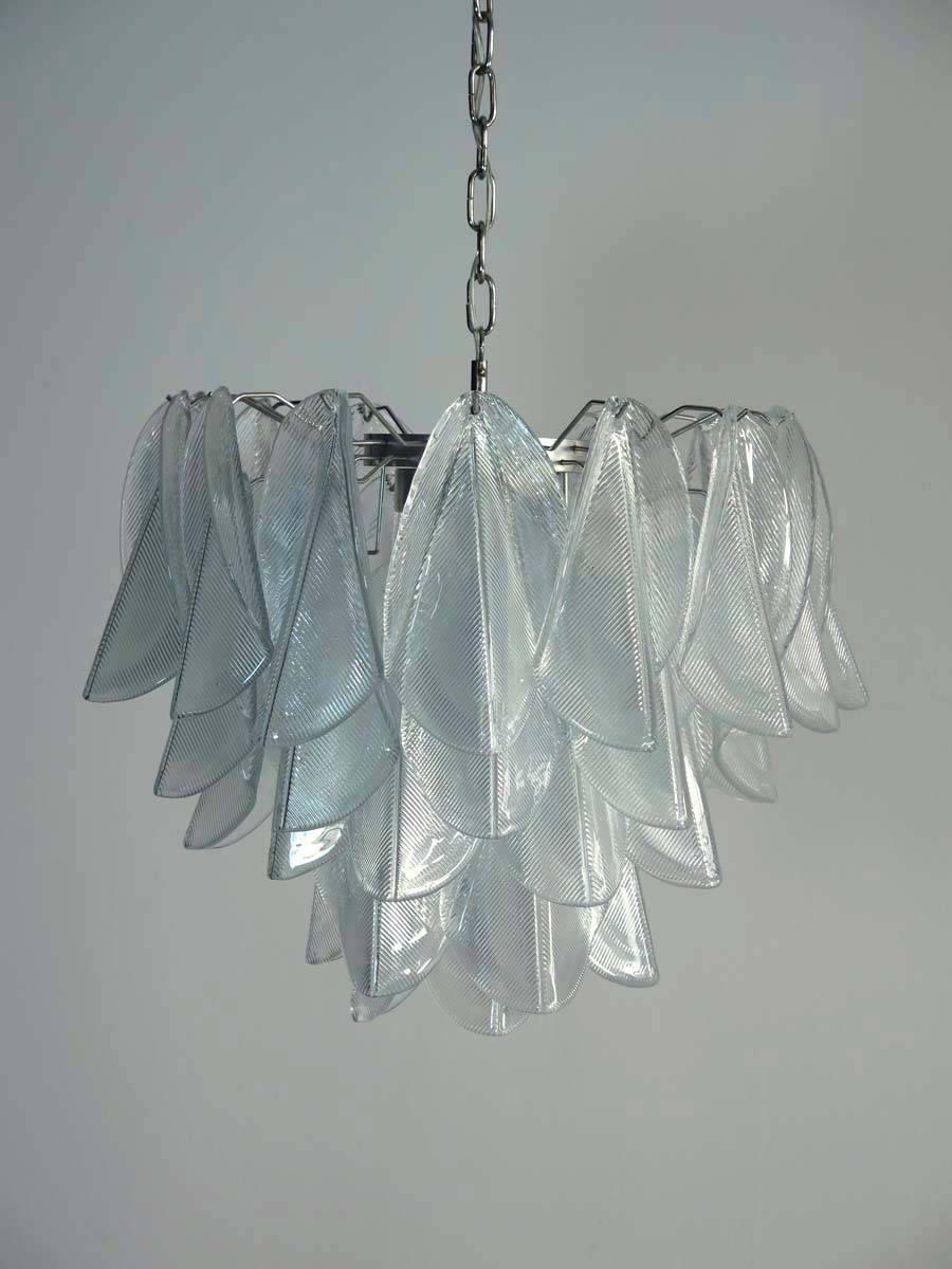 Amazing Pair of Italian Chandeliers, Murano, 1970s 6