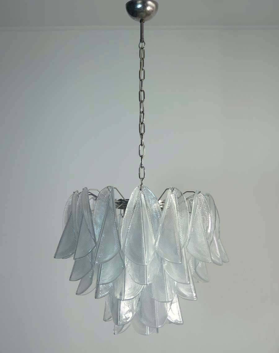 Amazing Pair of Italian Chandeliers, Murano, 1970s 7