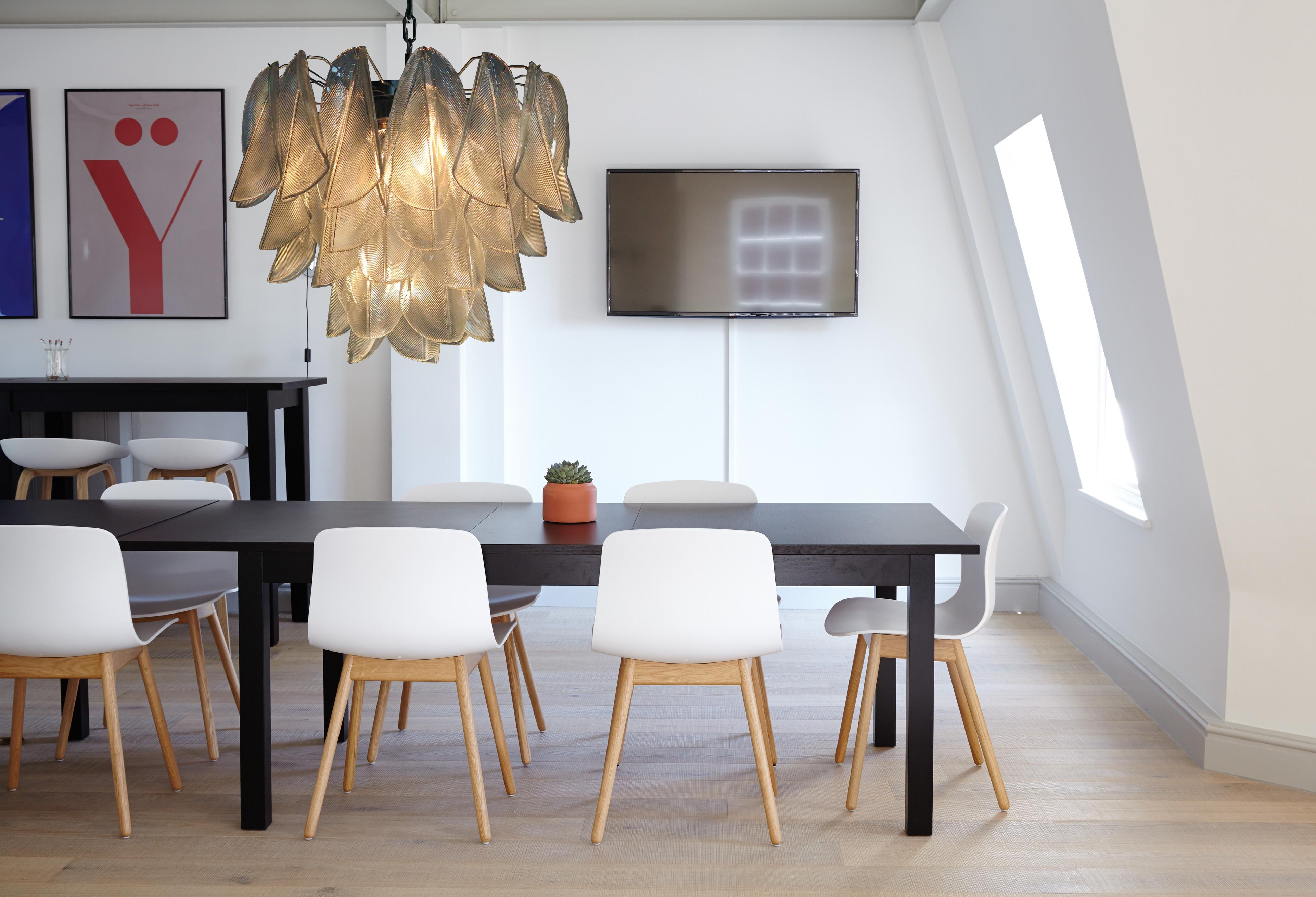Amazing Pair of Italian Chandeliers, Murano, 1970s 11