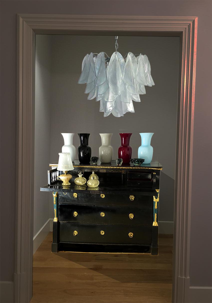 Amazing Pair of Italian Chandeliers, Murano, 1970s 12