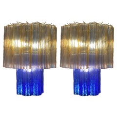 Incroyable paire de lustres italiens Lollo, Murano par Valentina Planta