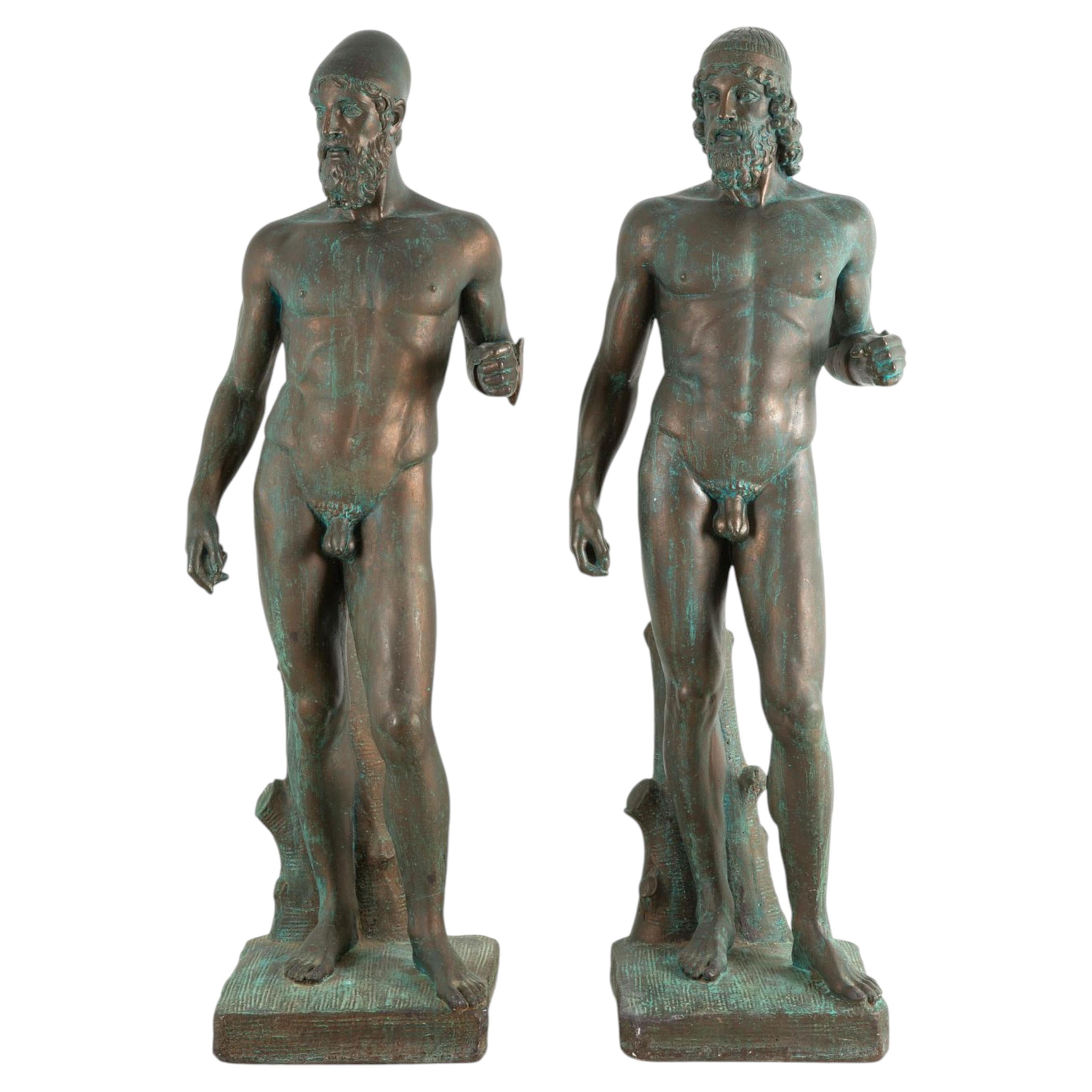 Amazing Pair of "RIACE BRONZES" early 20th Century