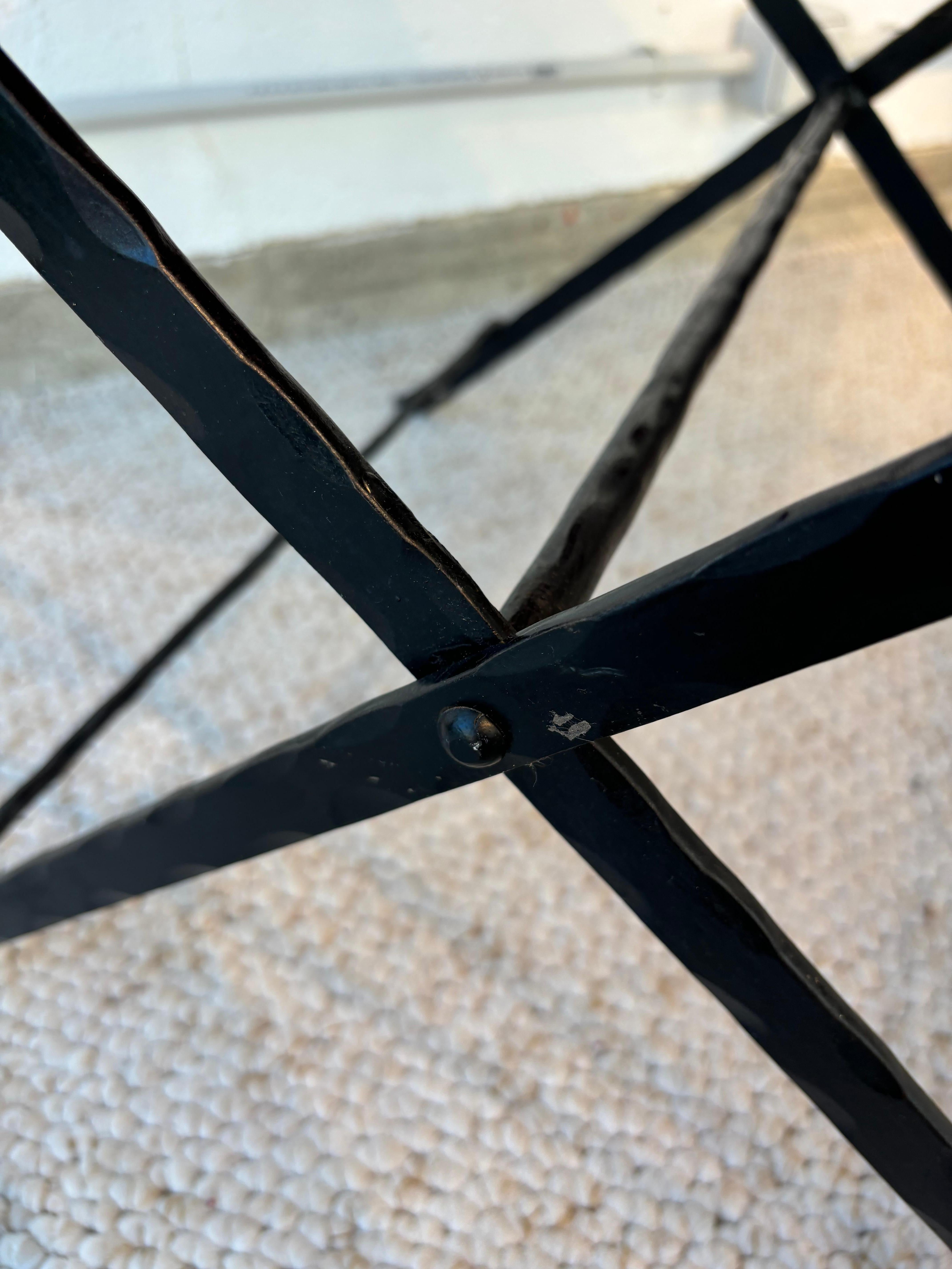 Amazing pair of side table by Garouste et Bonetti For Sale 9