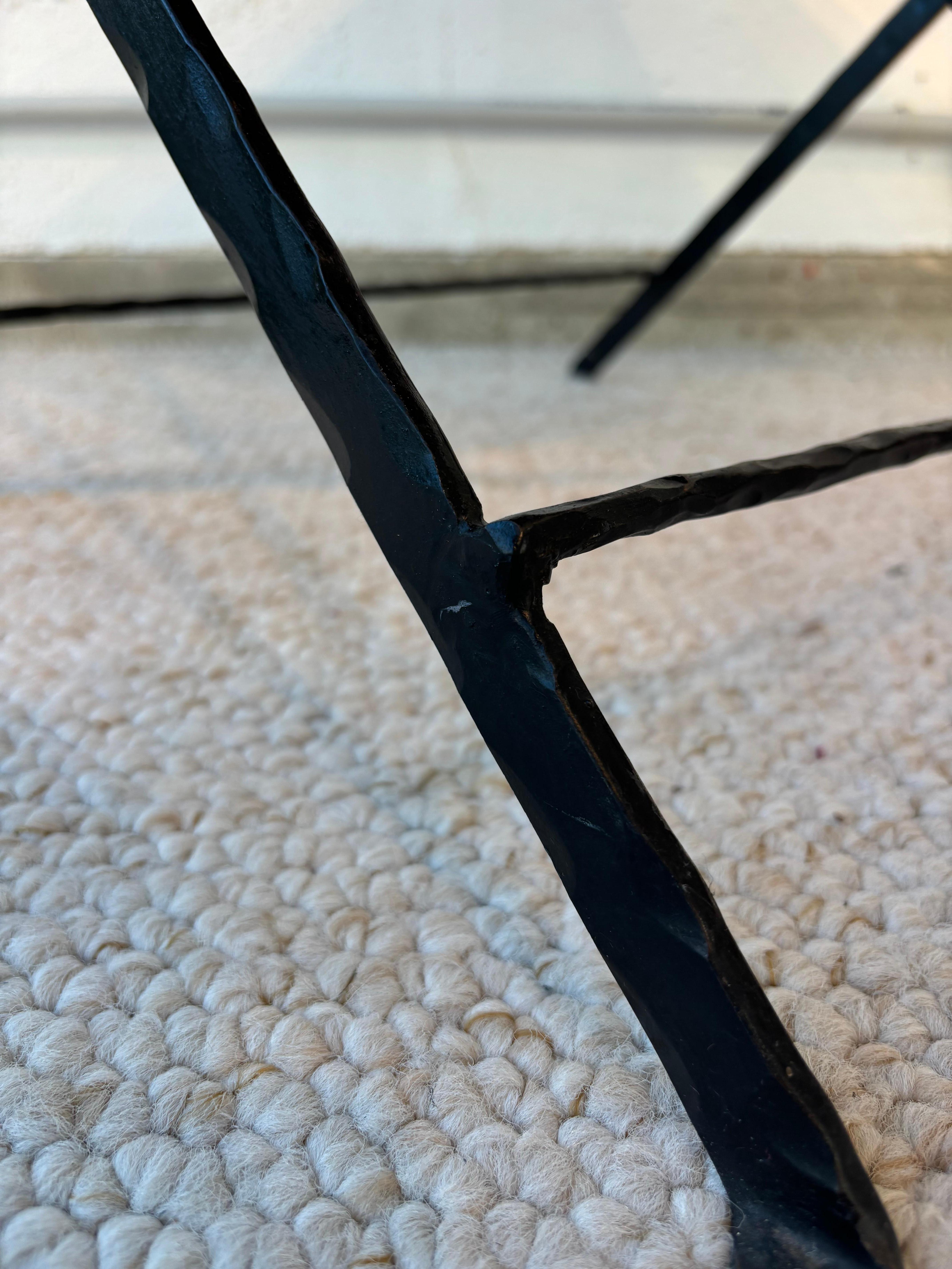 Amazing pair of side table by Garouste et Bonetti For Sale 10