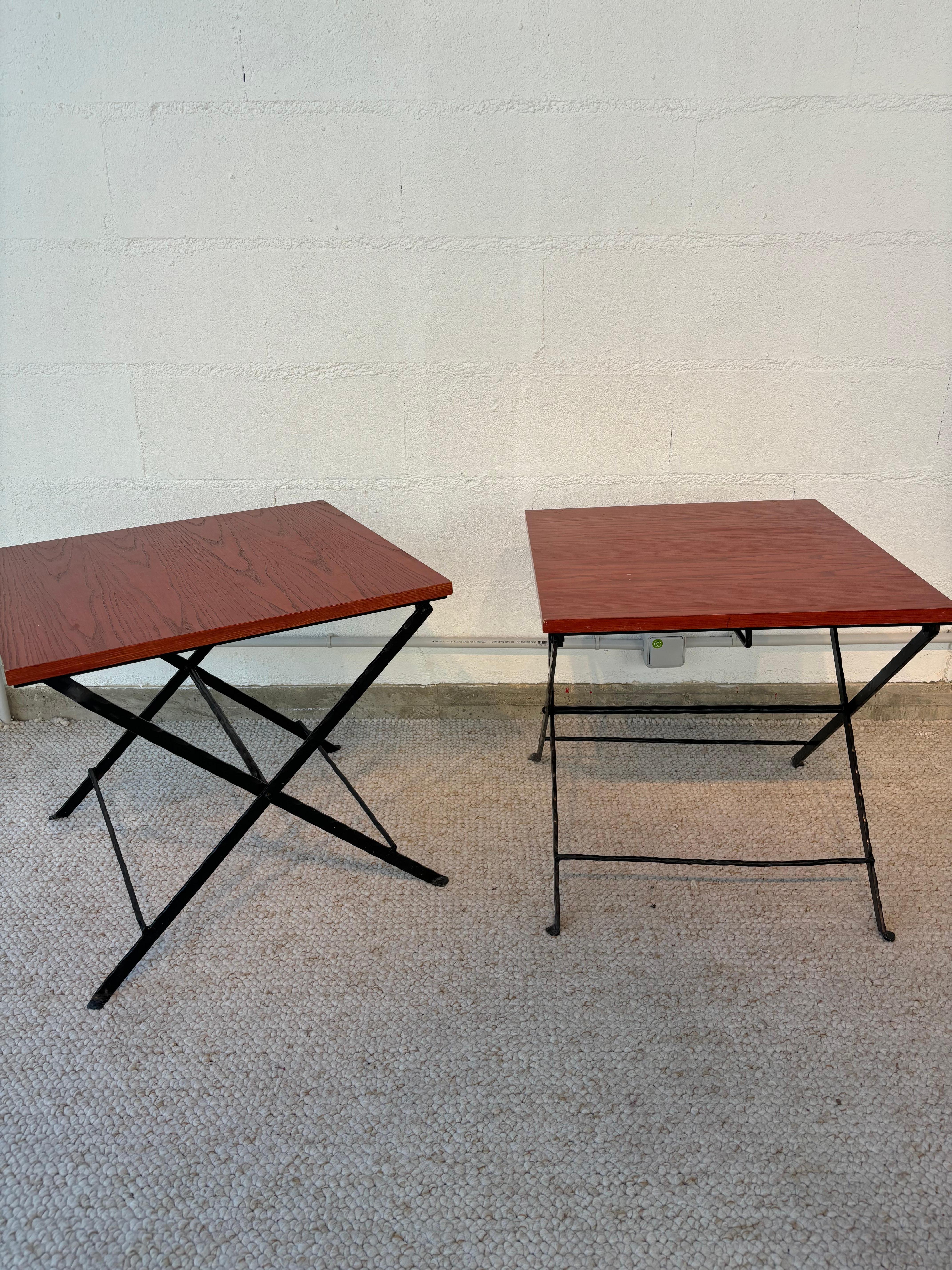 Amazing pair of side table by Garouste et Bonetti In Good Condition For Sale In SAINT-OUEN-SUR-SEINE, FR