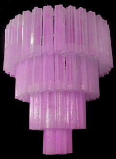 Amazing Pair of Tronchi Chandeliers Style Toni Zuccheri for Venini, Murano