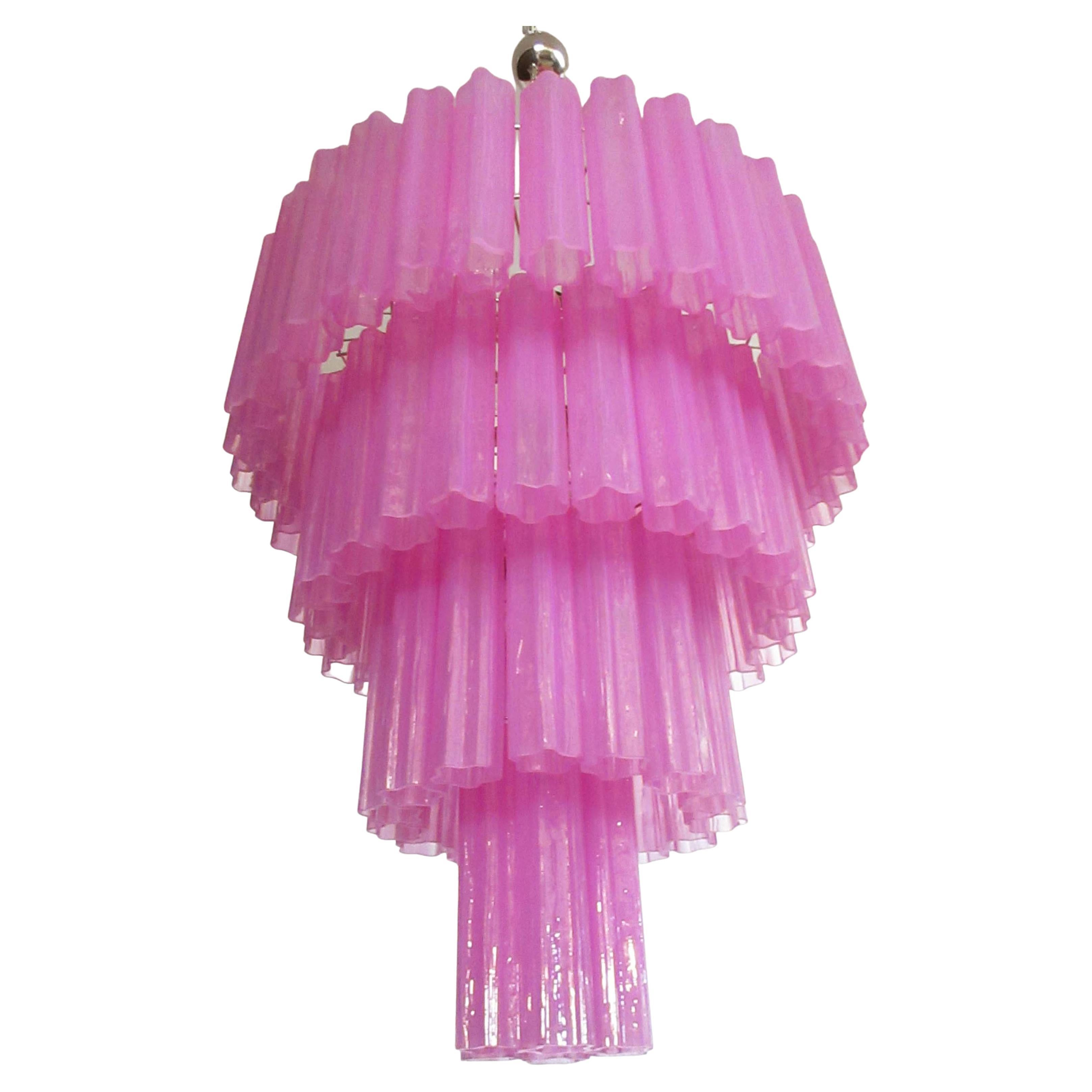 Italian Amazing Pair of Tronchi Chandeliers Style Toni Zuccheri for Venini, Murano For Sale