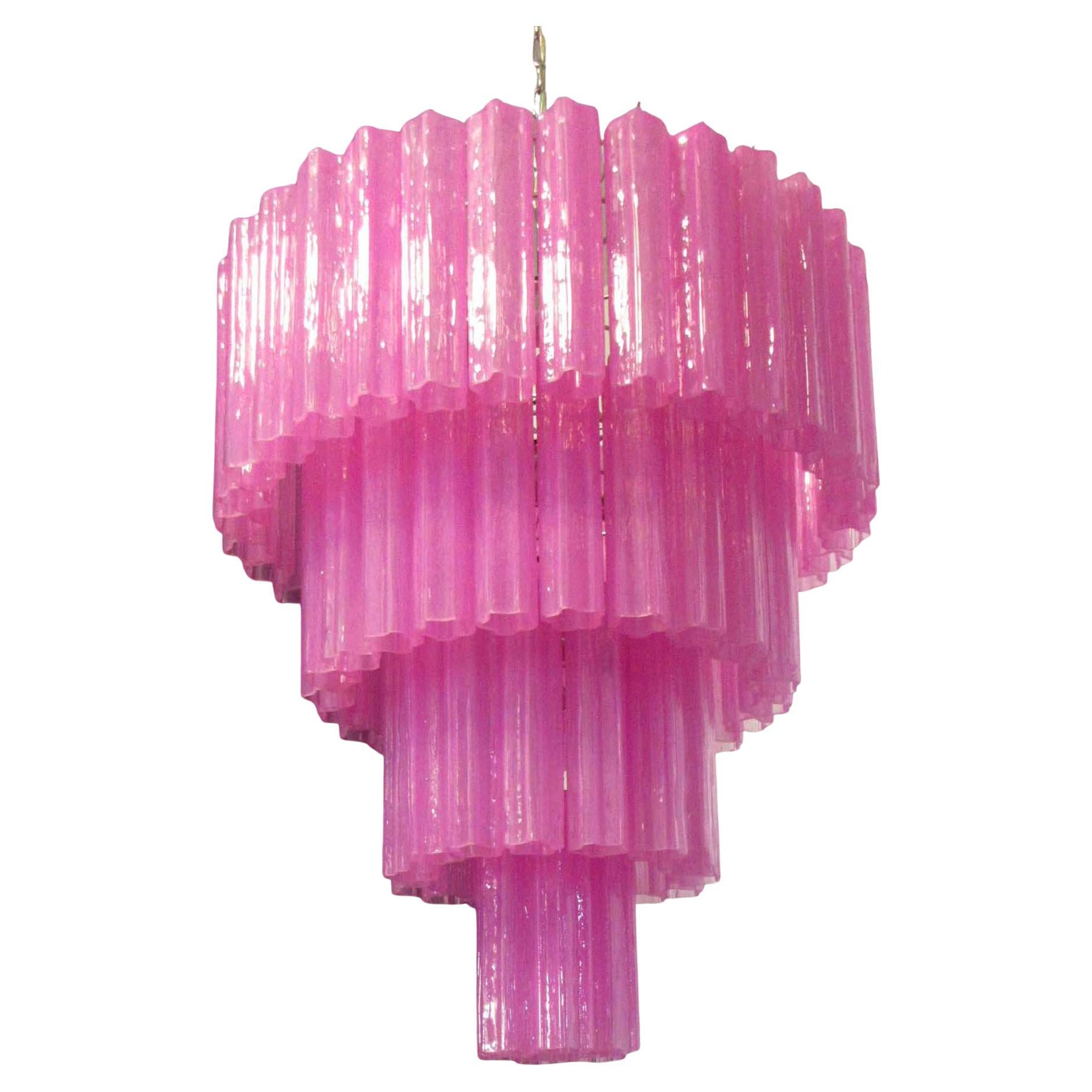 Amazing Pair of Tronchi Chandeliers Style Toni Zuccheri for Venini, Murano For Sale 1