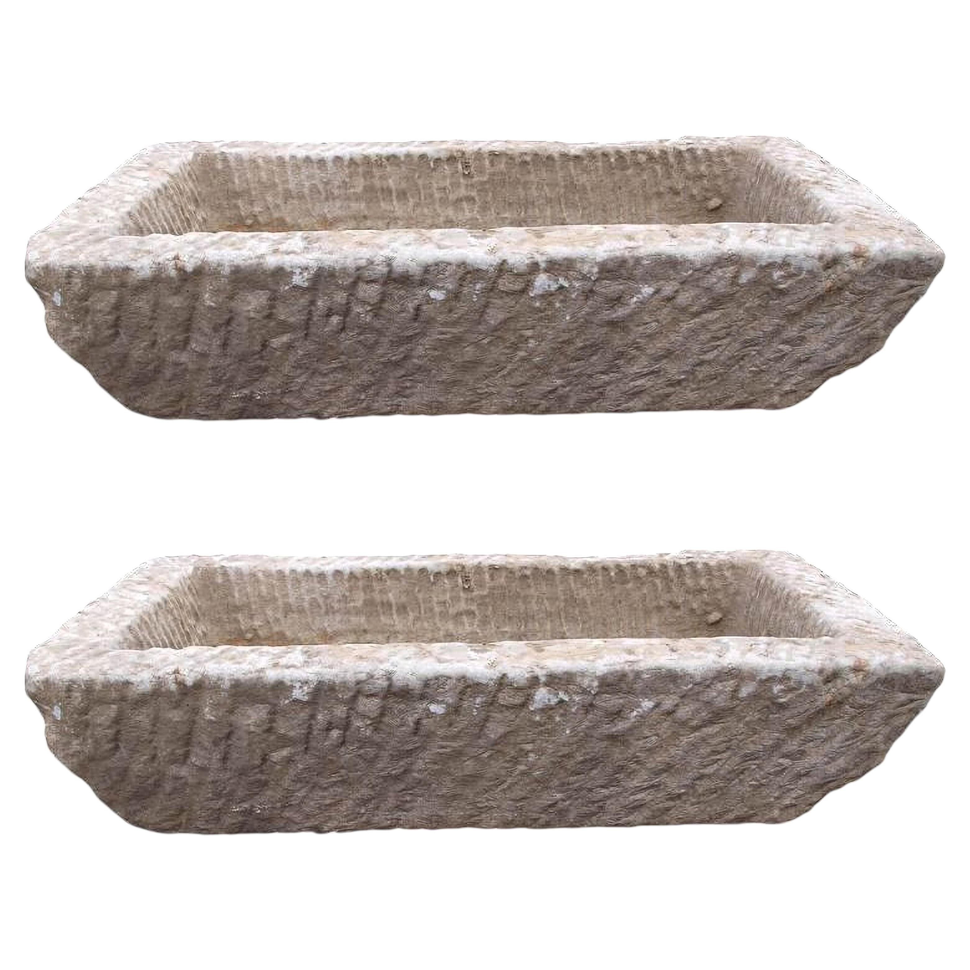 Amazing PAIR OF TUSCANY SAND STONE 21th Century For Sale